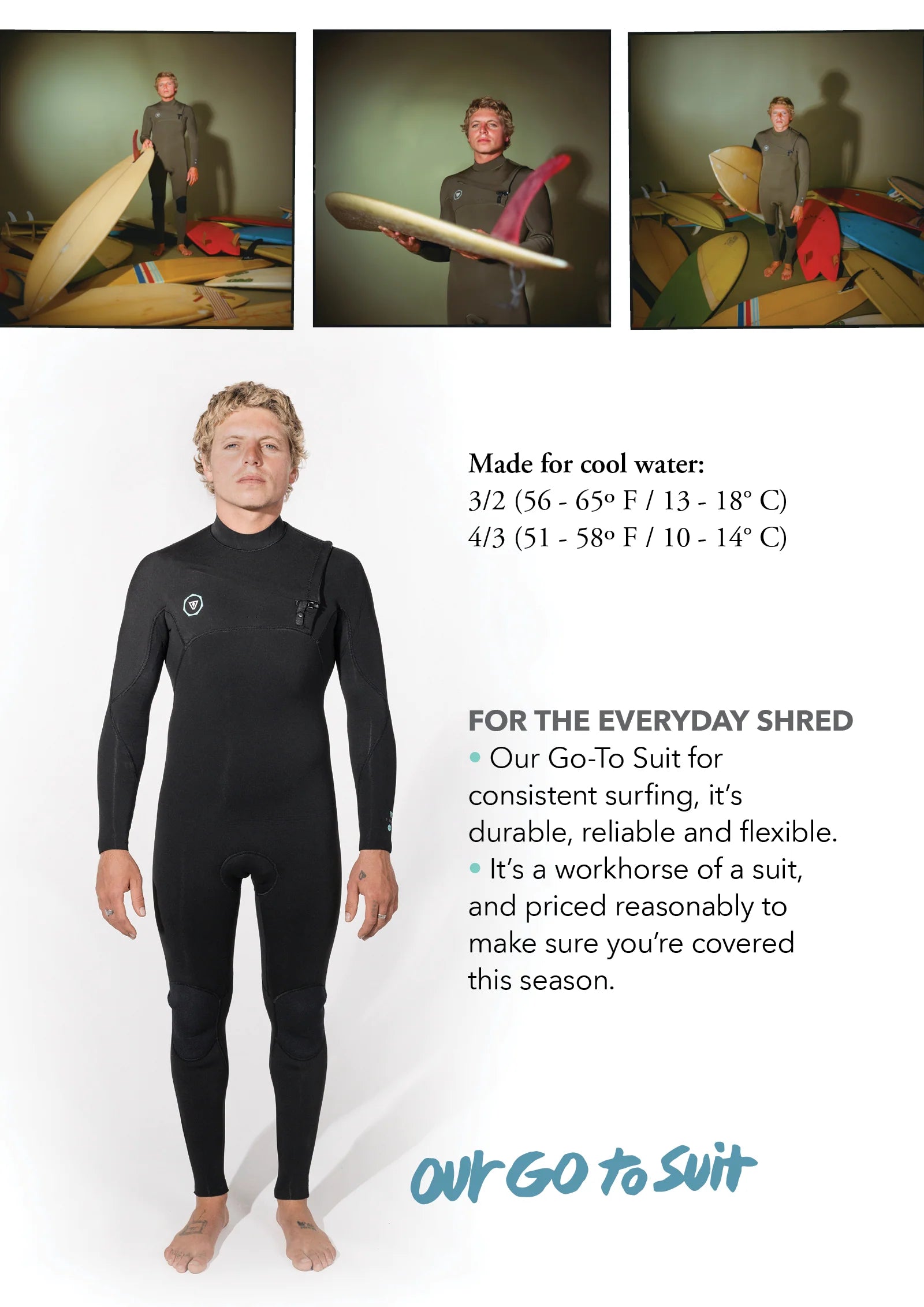 Vissla Mens 7 Seas 2-2 Long John Wetsuit Black