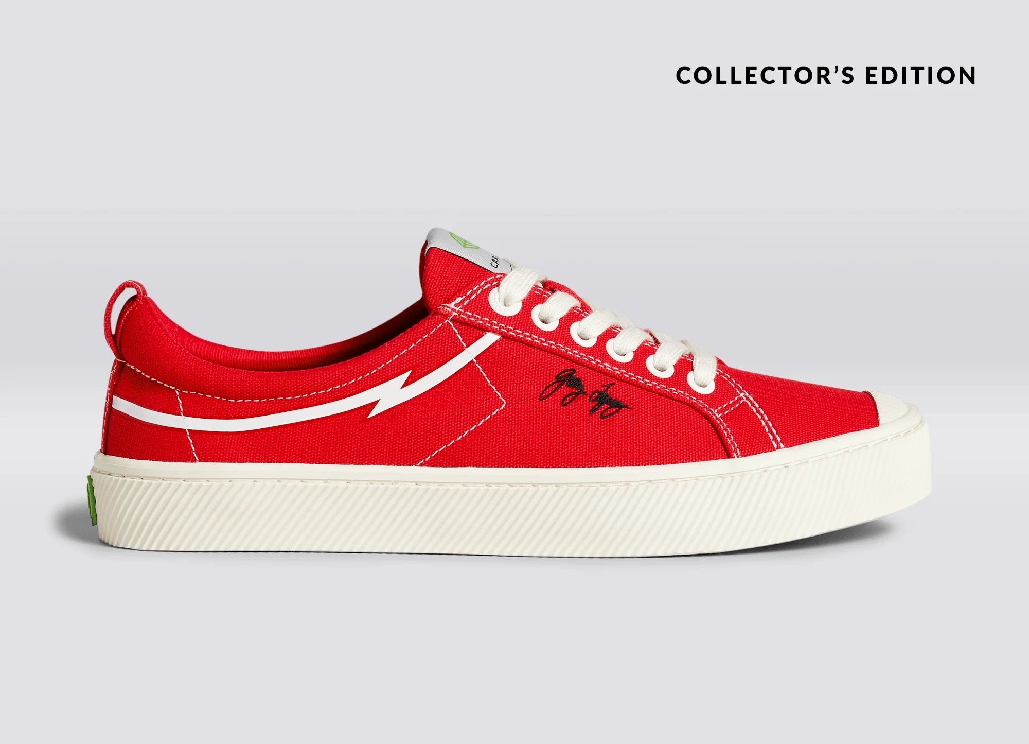 Cariuma OCA Low Gerry Lopez Red Canvas Sneaker