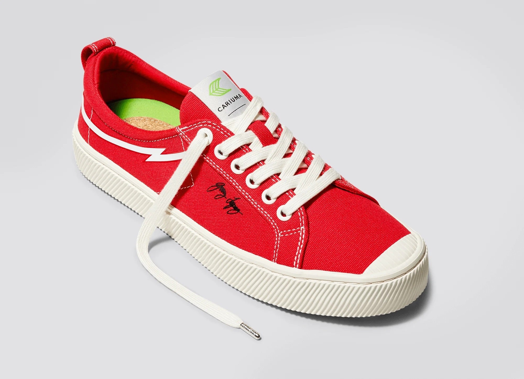 Cariuma OCA Low Gerry Lopez Red Canvas Sneaker