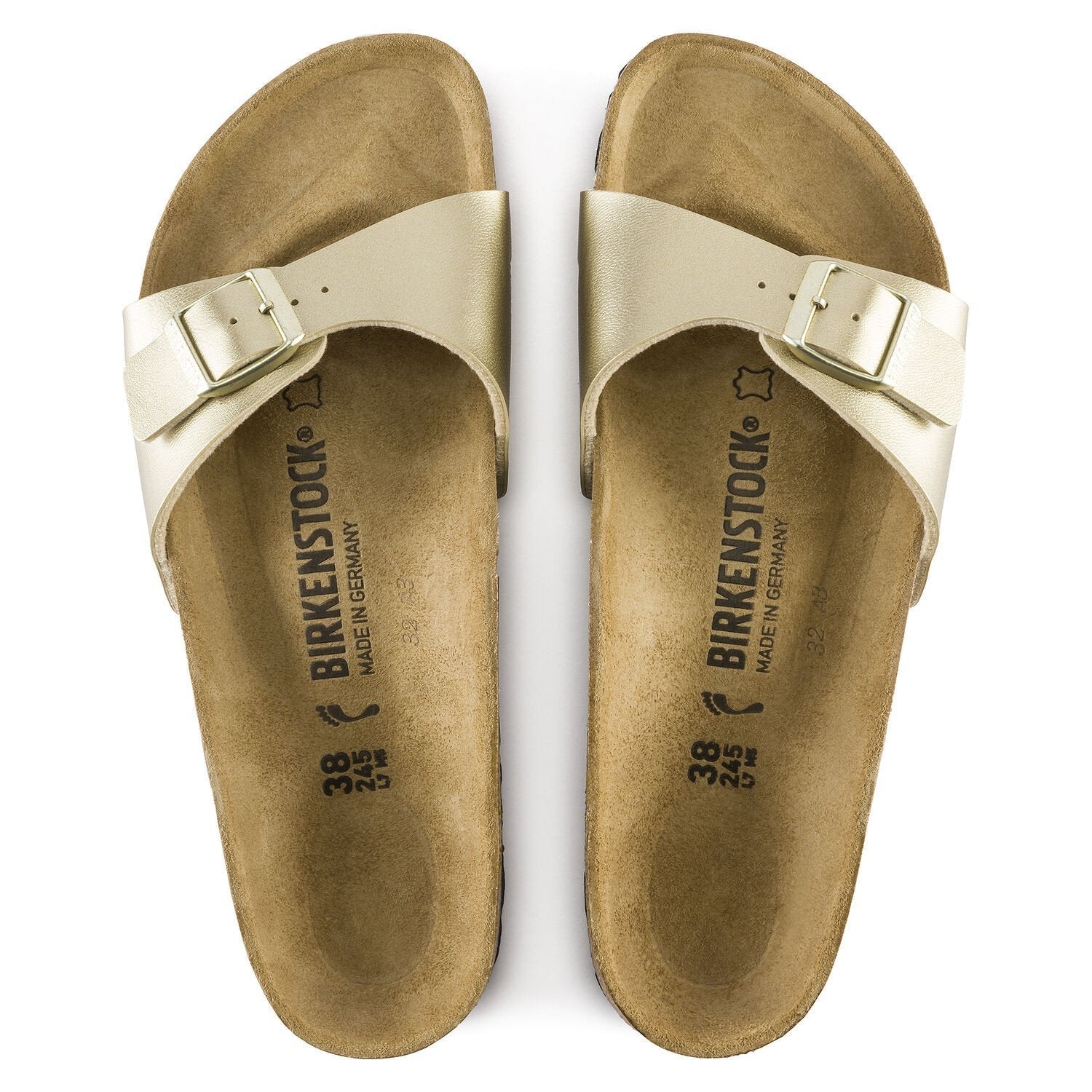 Birkenstock Unisex Madrid Birko-Flor Narrow Gold