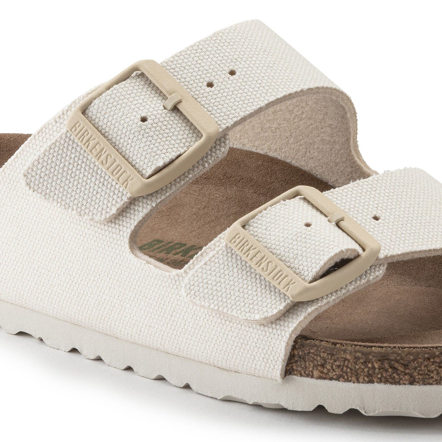 Birkenstock Arizona Vegan Textile Narrow Eggshell