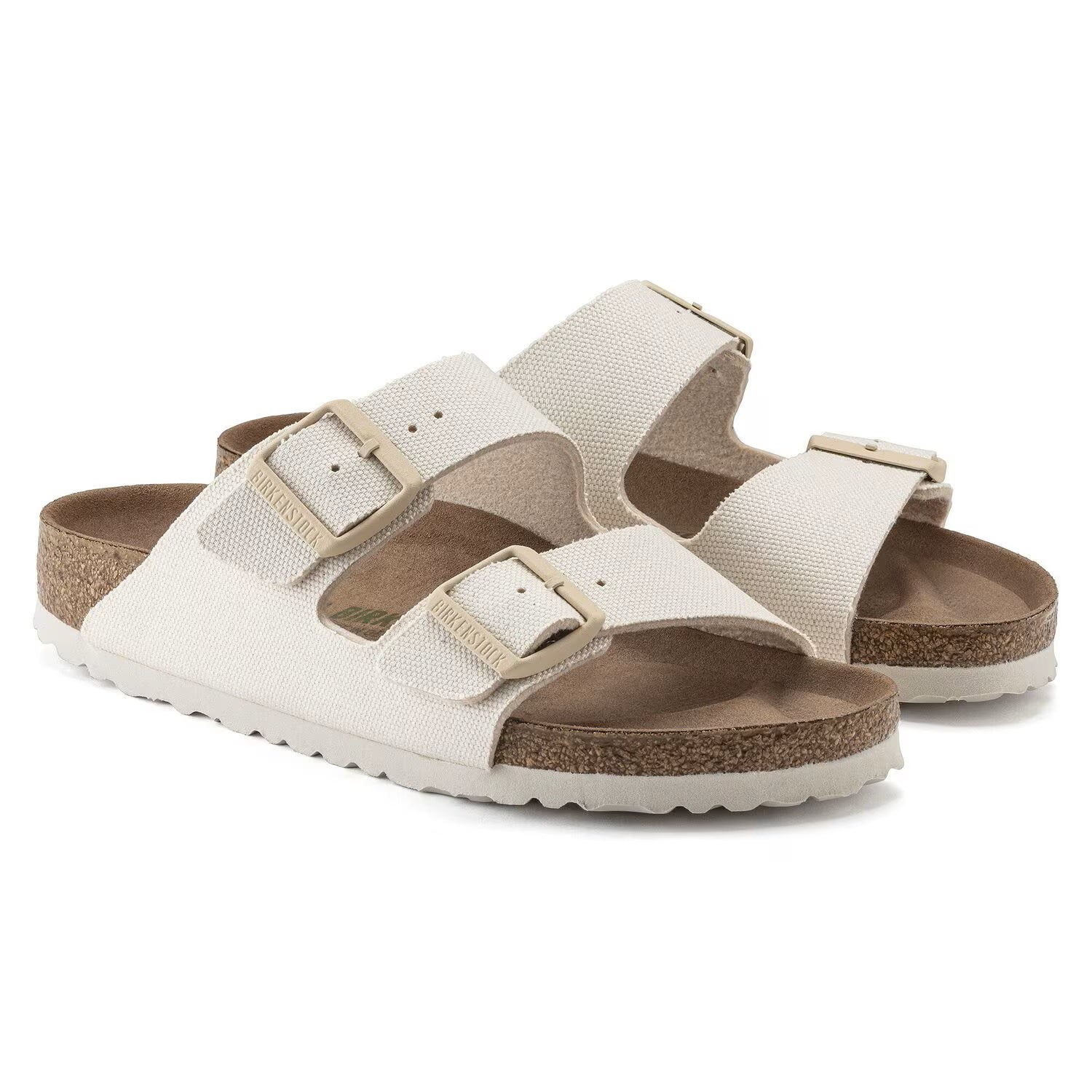 Birkenstock Arizona Vegan Textile Narrow Eggshell