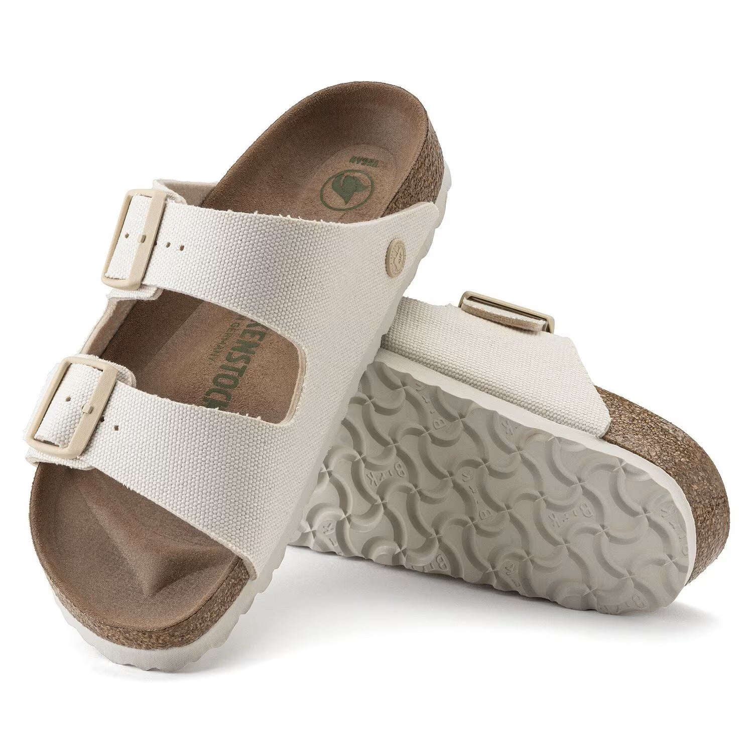 Birkenstock Arizona Vegan Textile Narrow Eggshell