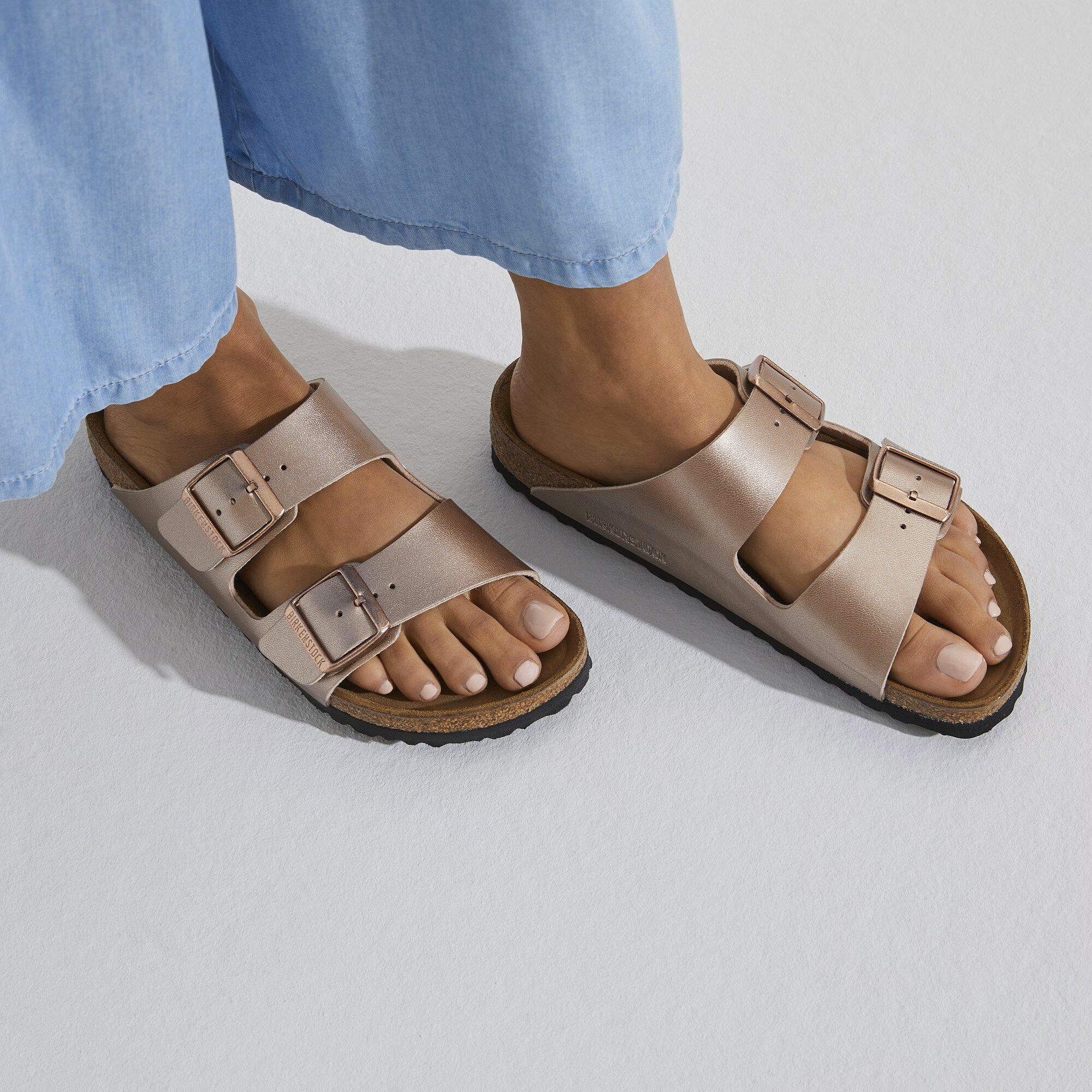 Birkenstock Arizona Birko Flor Narrow Copper