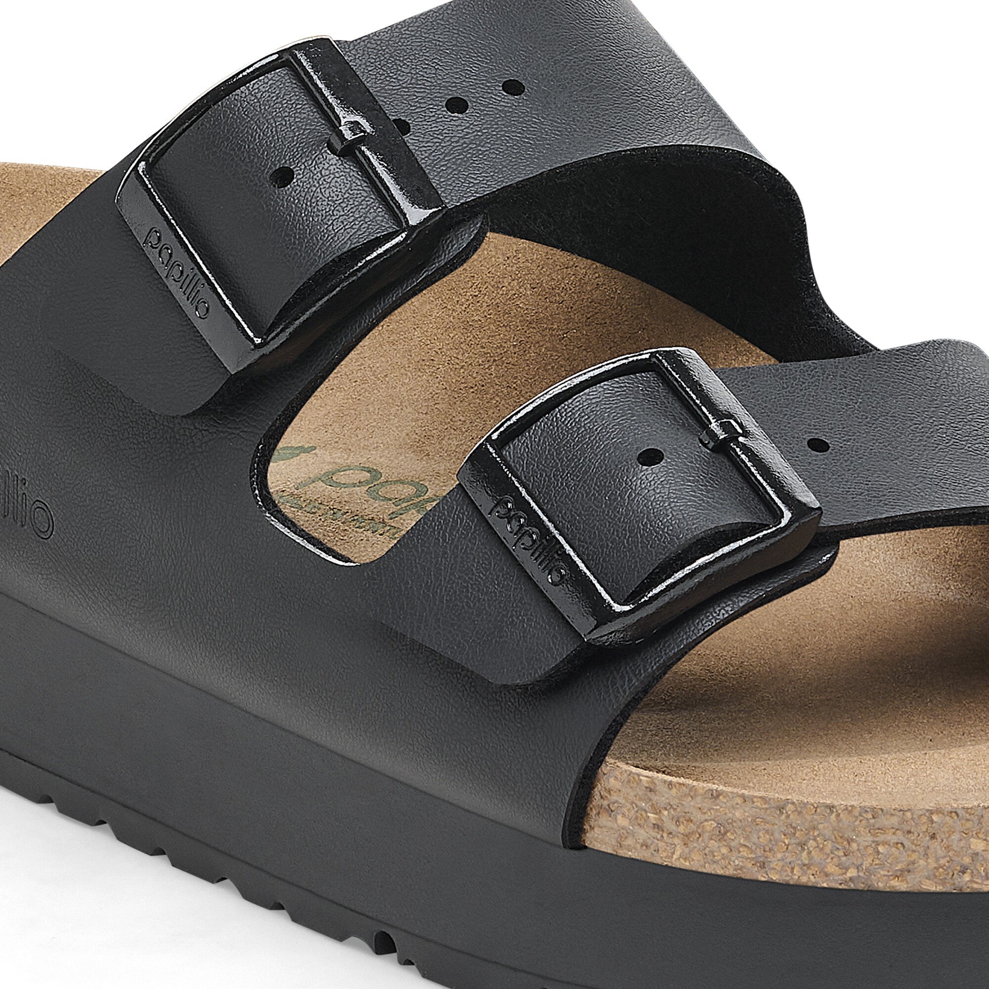 Birkenstock Womens Arizona PAP Flex Platform Black