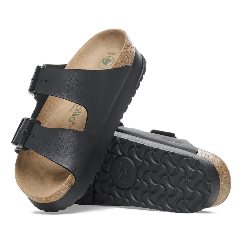 Birkenstock Womens Arizona PAP Flex Platform Black