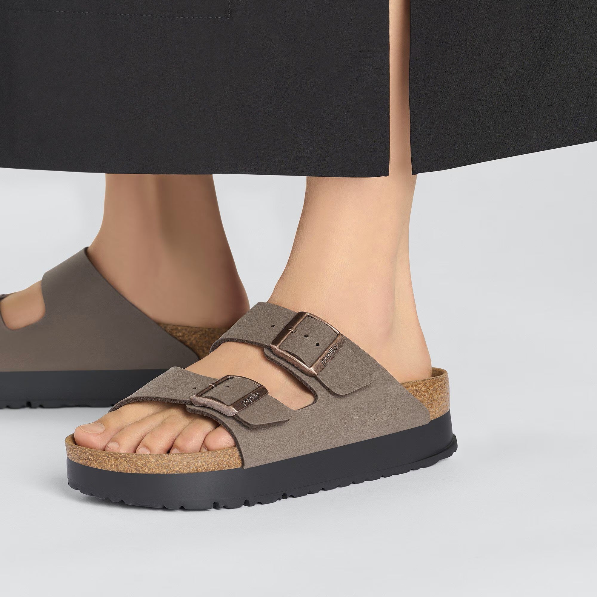 Birkenstock Arizona PAP Flex Platform Narrow Mocca