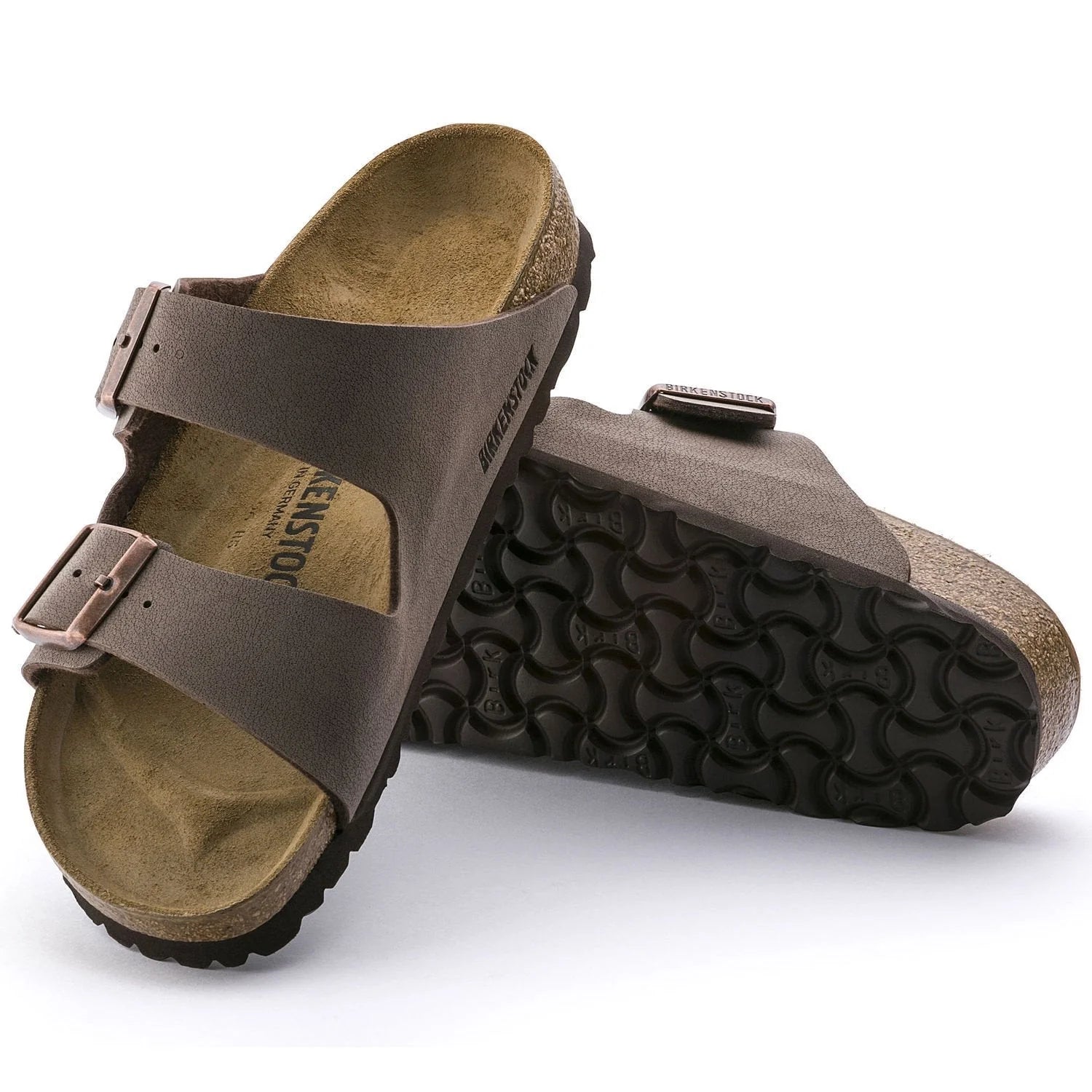 Birkenstock Unisex Arizona Birkibuc Regular Mocca