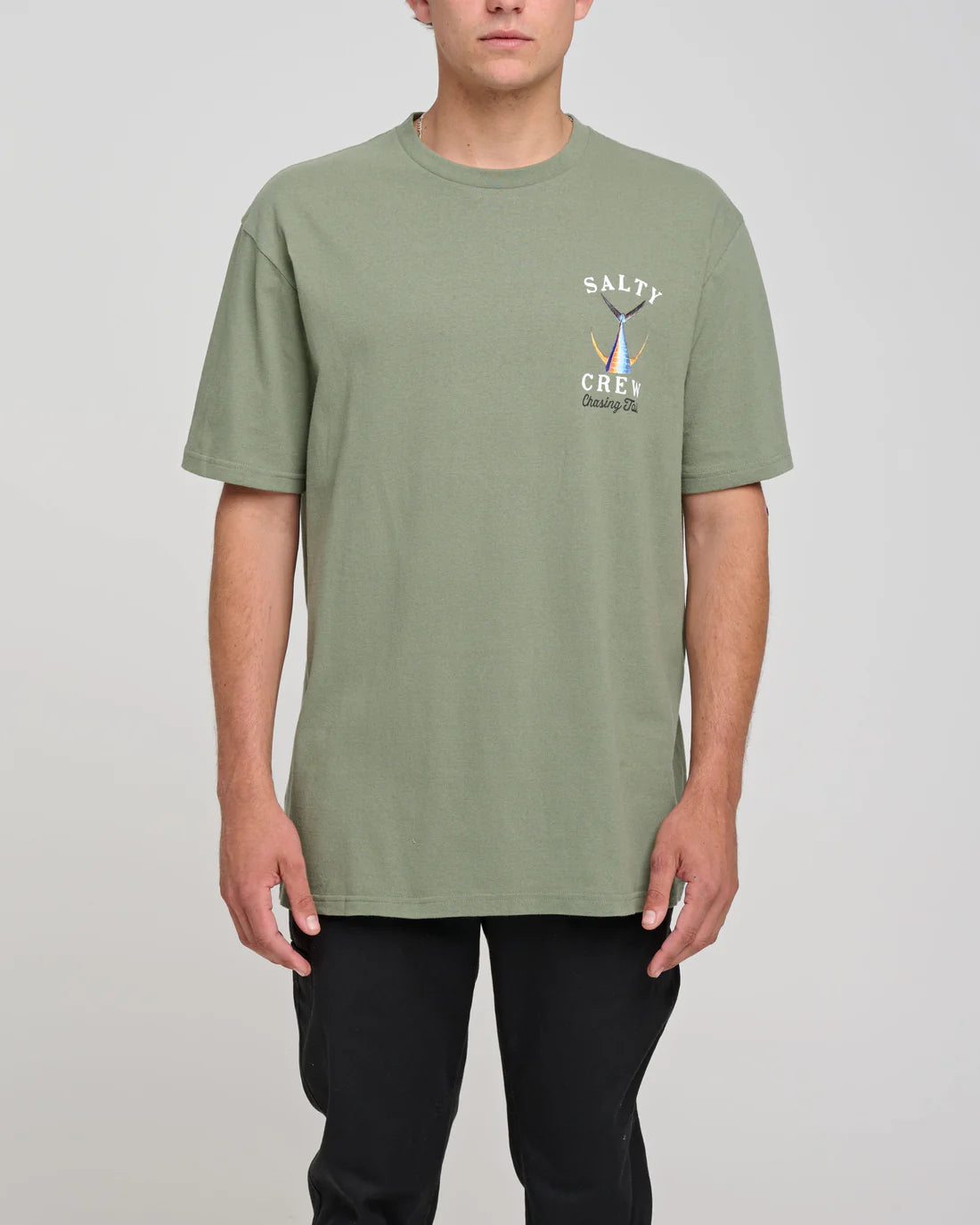 Salty Crew Mens Tailed Standard Ss Tee Olive