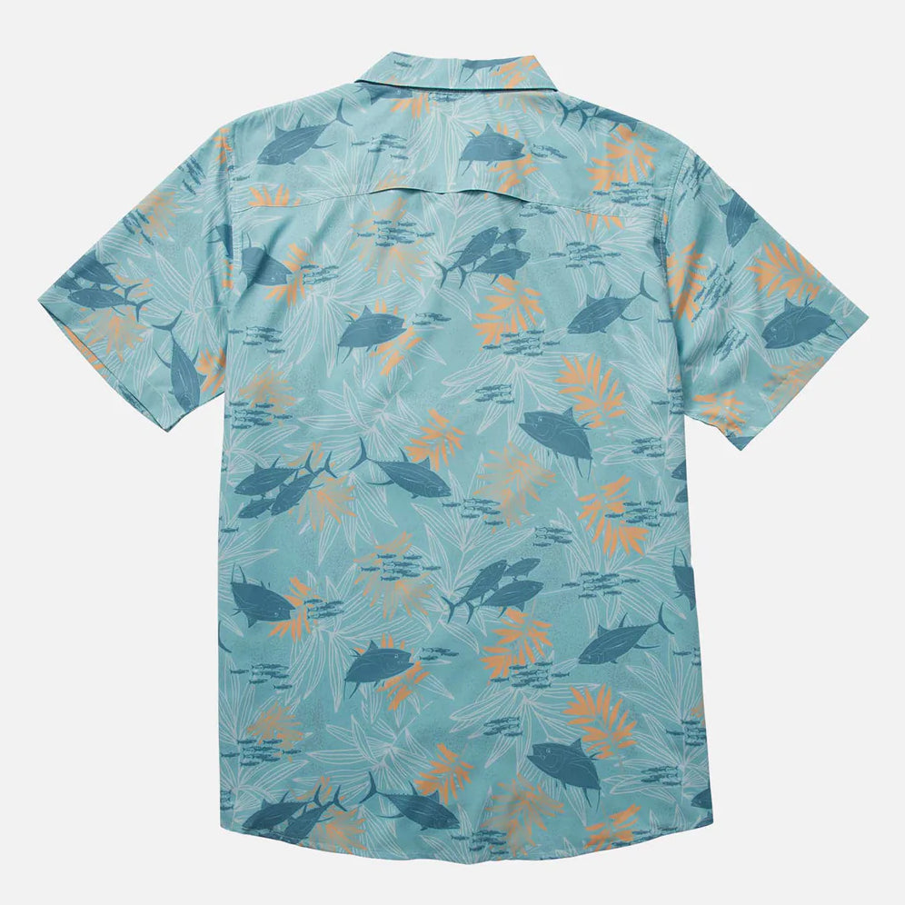 Salty Crew Mens Feeding Frenzy UV Ss Woven