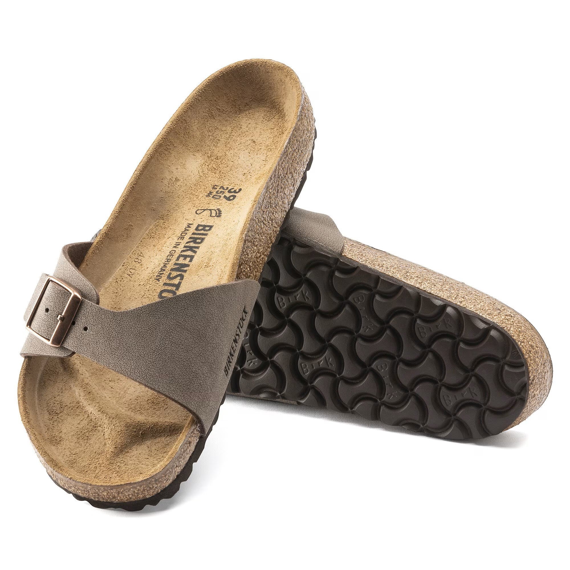 Birkenstock Madrid Birko-Flor Nubuck Regular Mocha