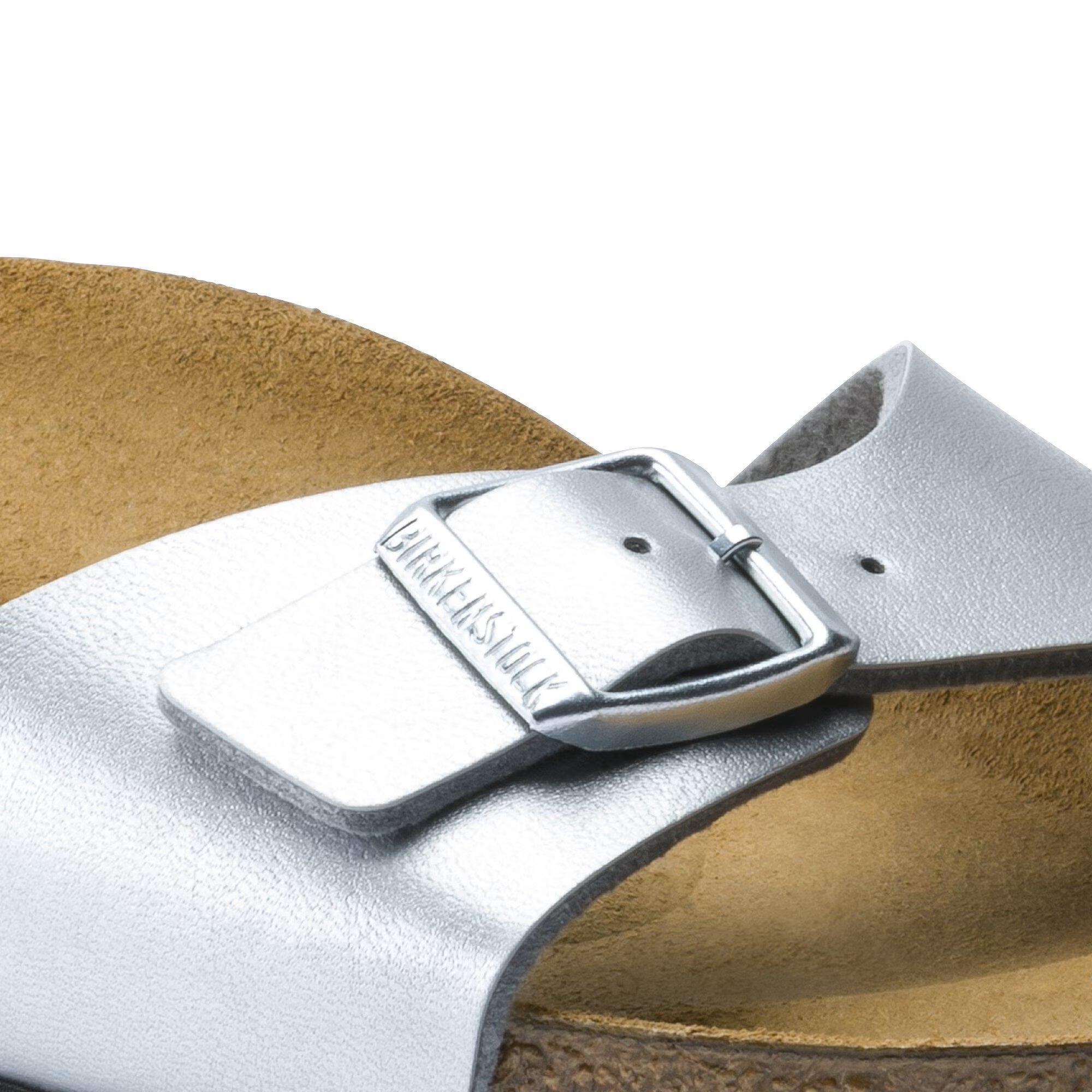 Birkenstock Madrid Birko-Flor Narrow Silver