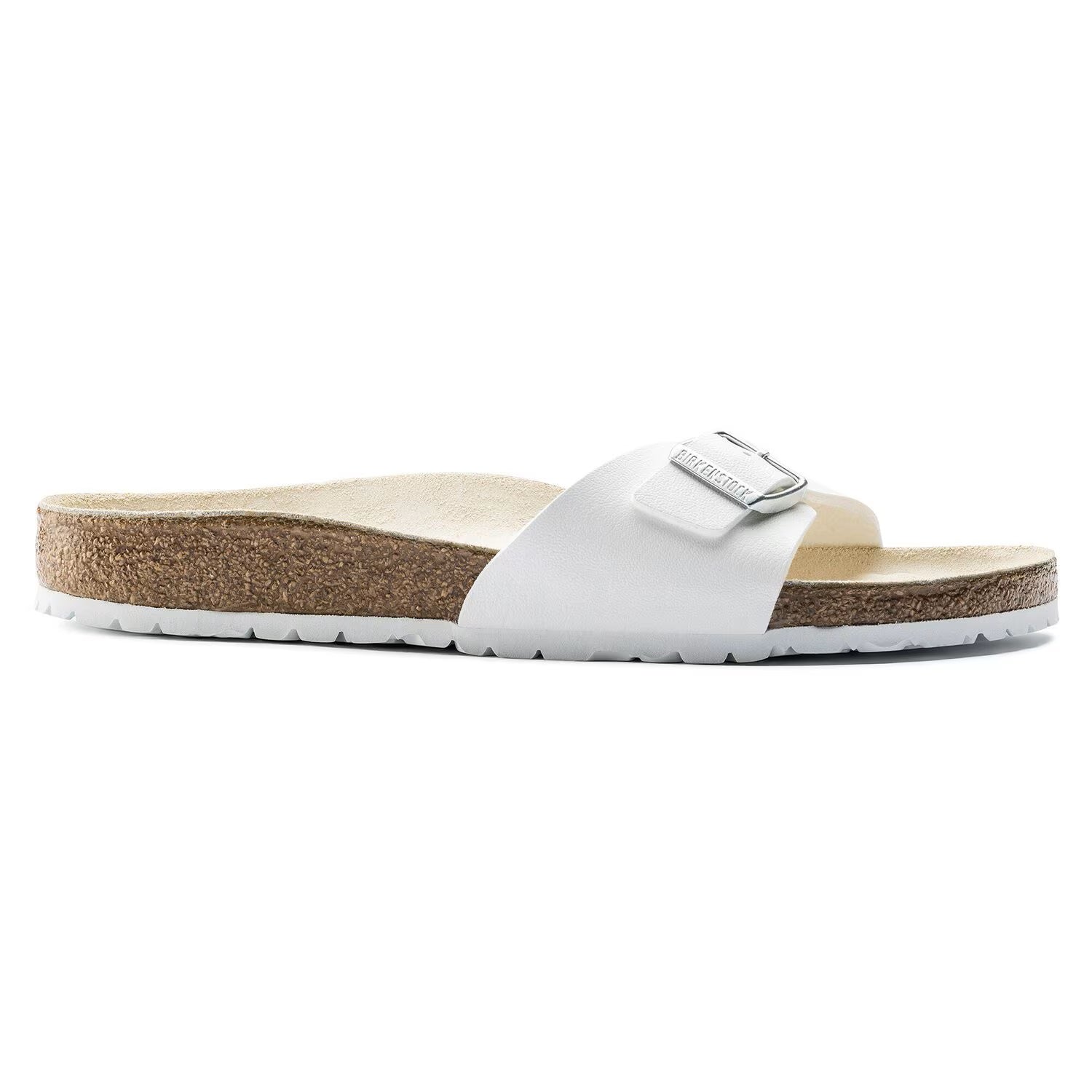 Birkenstock Unisex Madrid Birko-Flor Narrow White