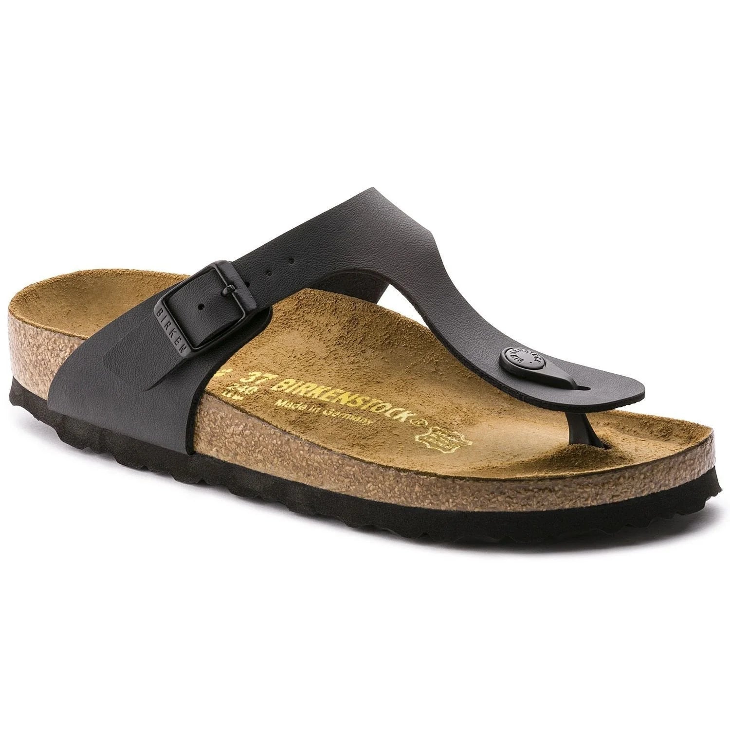 Birkenstock Unisex Gizeh Birko-Flor Narrow Black