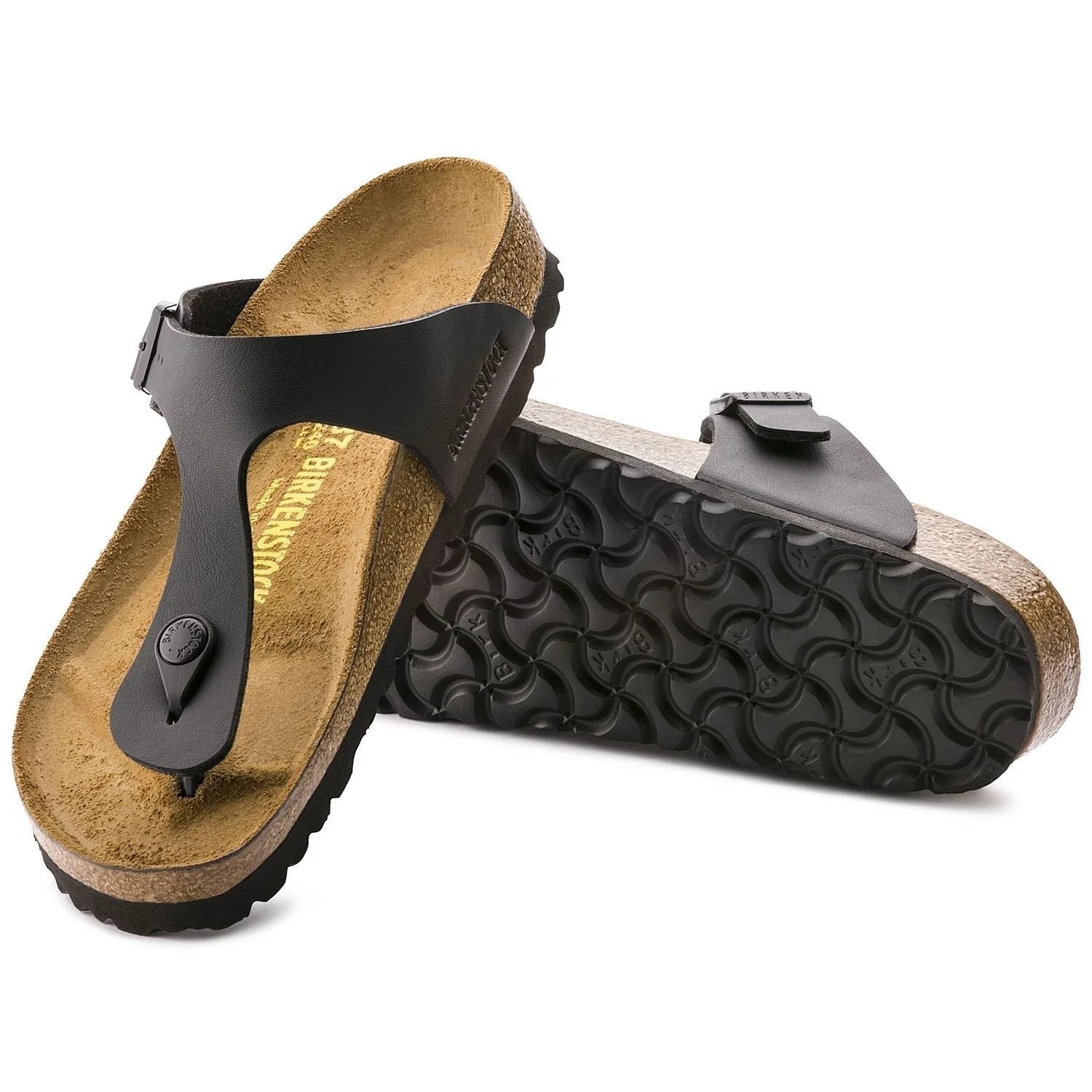 Birkenstock Unisex Gizeh Birko-Flor Narrow Black