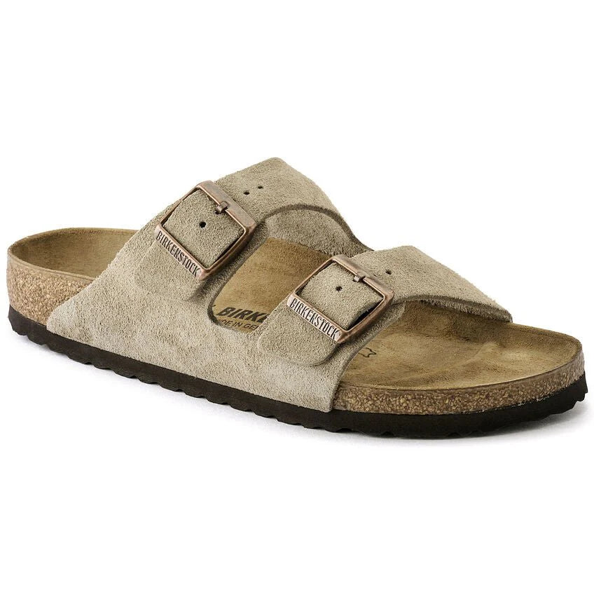 Birkenstock Arizona Suede Leather Regular Taupe