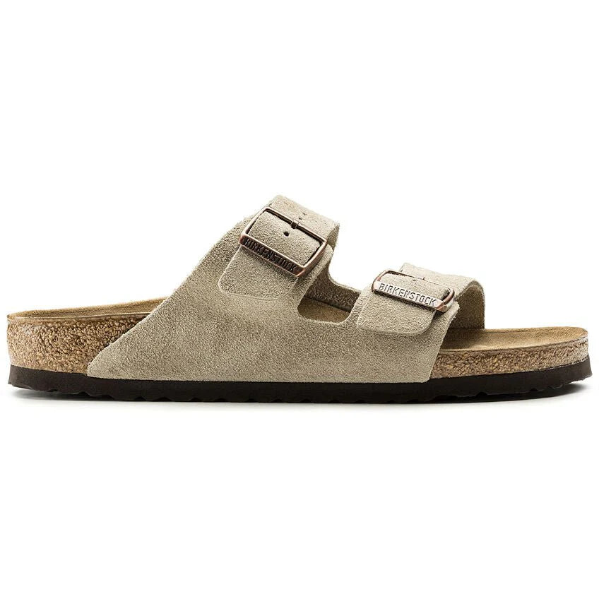 Birkenstock Arizona Suede Leather Regular Taupe