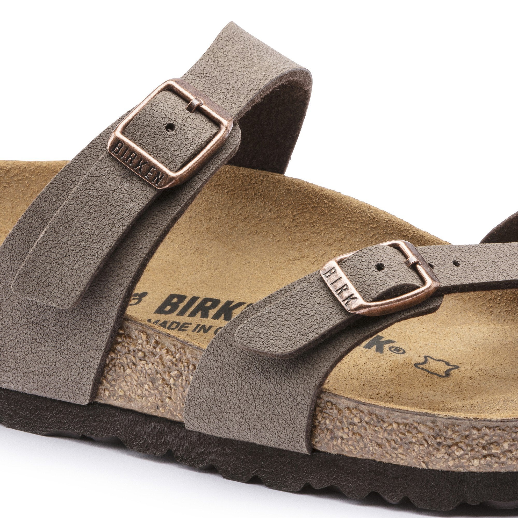 Birkenstock Unisex Mayari B-F Nubuck Narrow Mocha