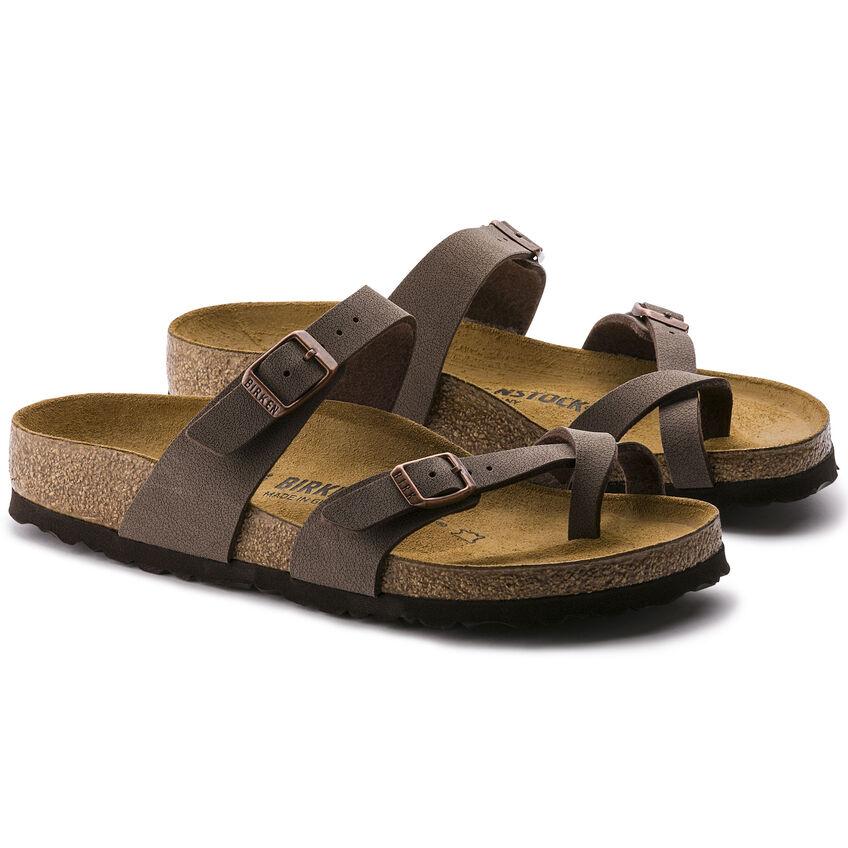 Birkenstock Unisex Mayari B-F Nubuck Narrow Mocha