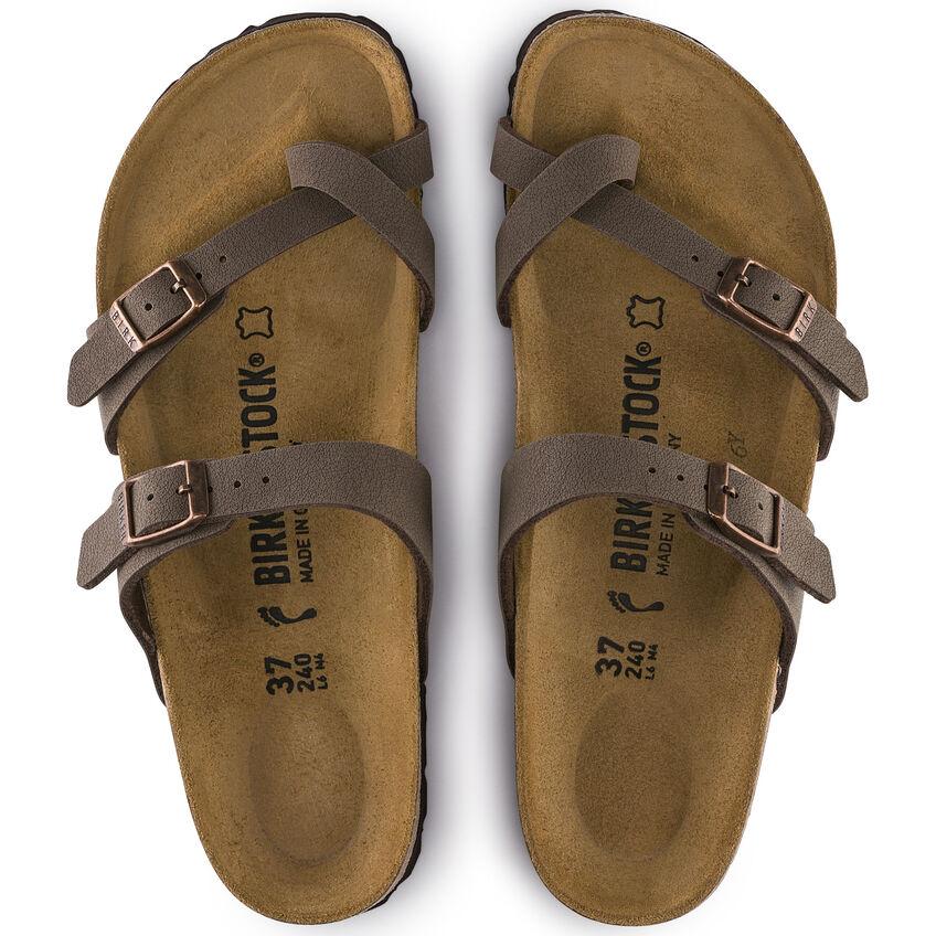 Birkenstock Unisex Mayari B-F Nubuck Narrow Mocha