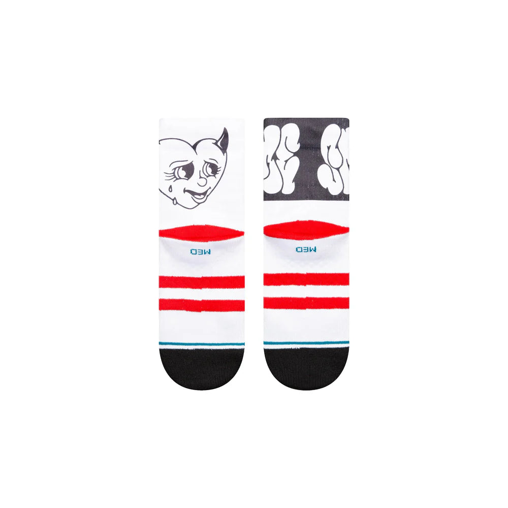 Stance Unisex Spare Me Quarter Socks White