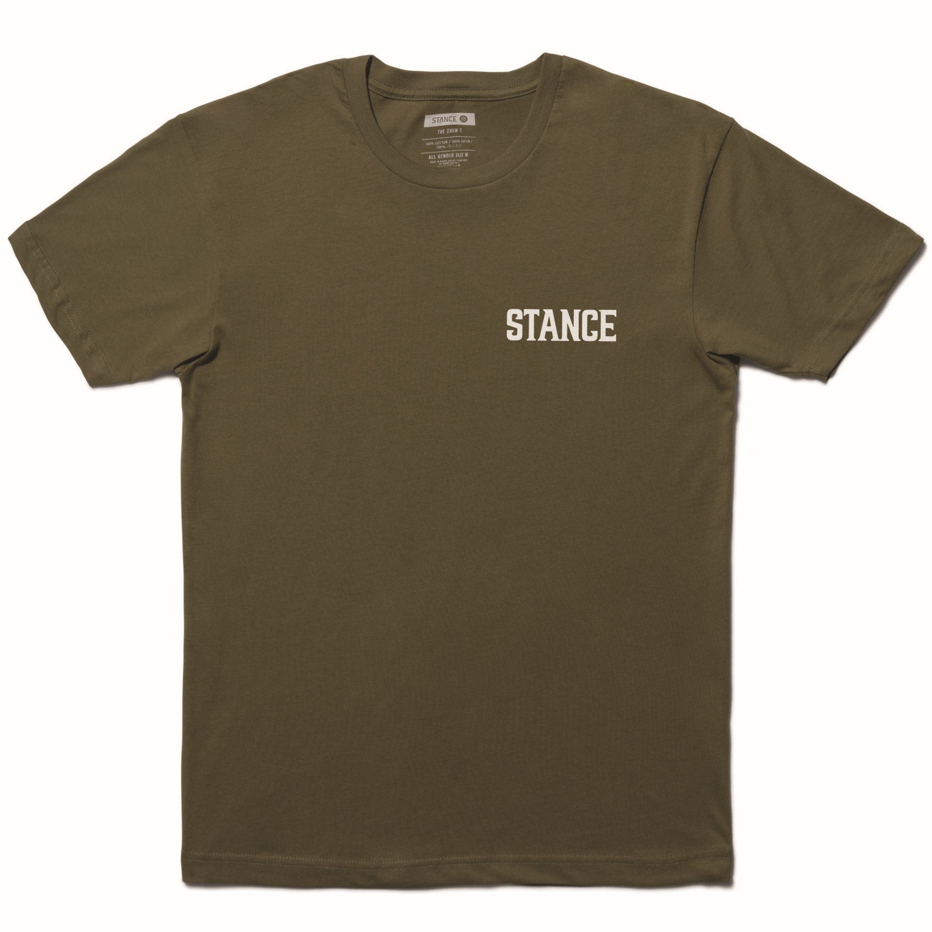 Stance Unisex Saddlebacks Ss Tee Military Green