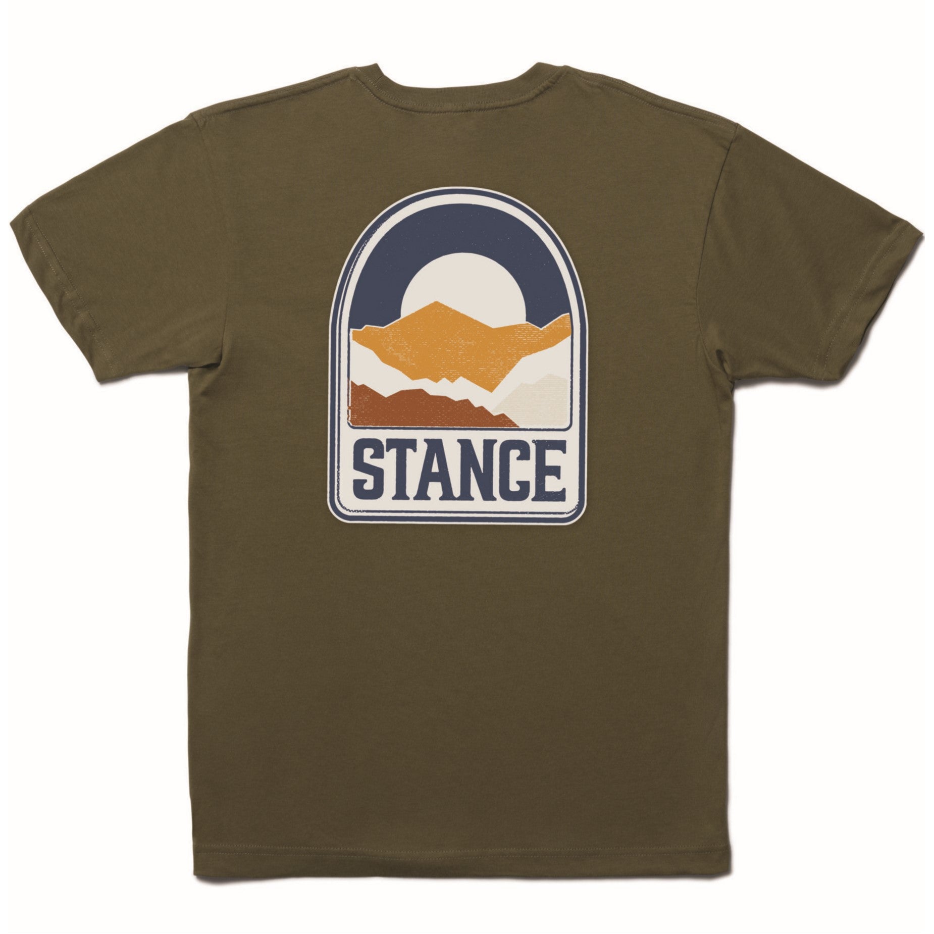 Stance Unisex Saddlebacks Ss Tee Military Green