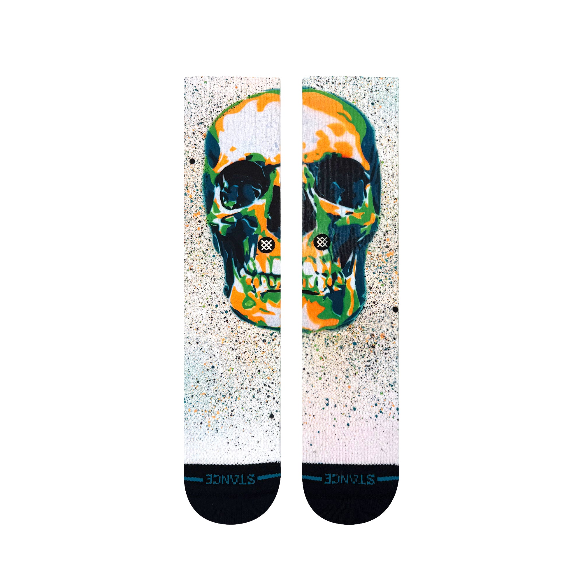 Stance Unisex Mo Skull Socks White