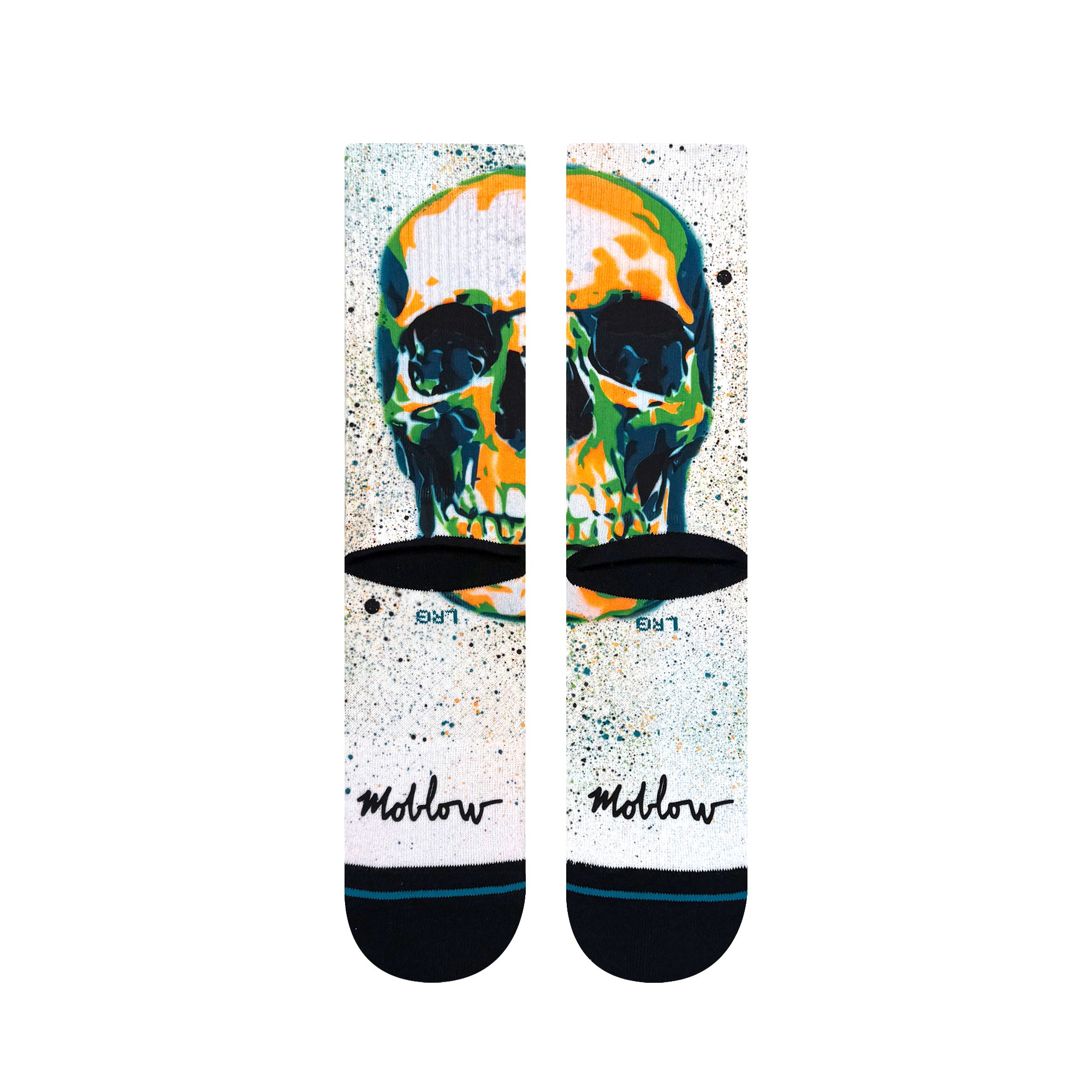 Stance Unisex Mo Skull Socks White