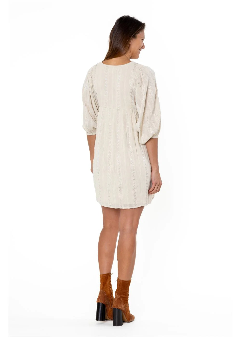 Amuse Womens Hold Me Woven Ss Dress Linen