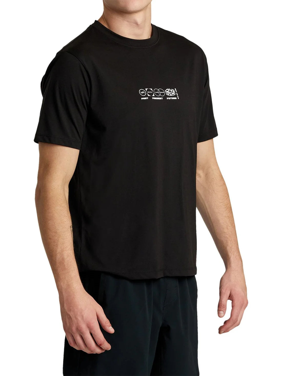 RVCA Mens Segments Ss Tee Black