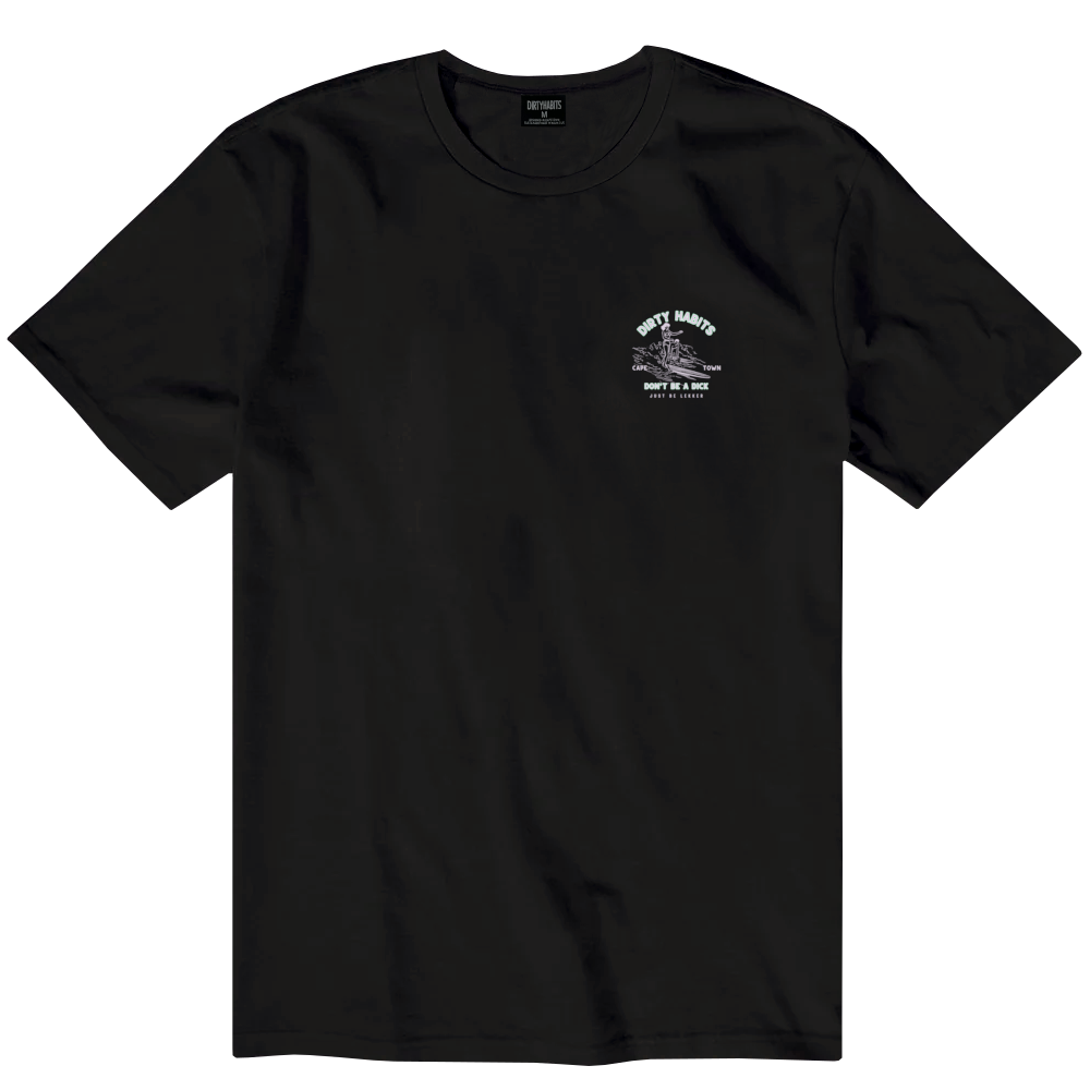 Dirty Habits Mens Surfer Ss Tee Black