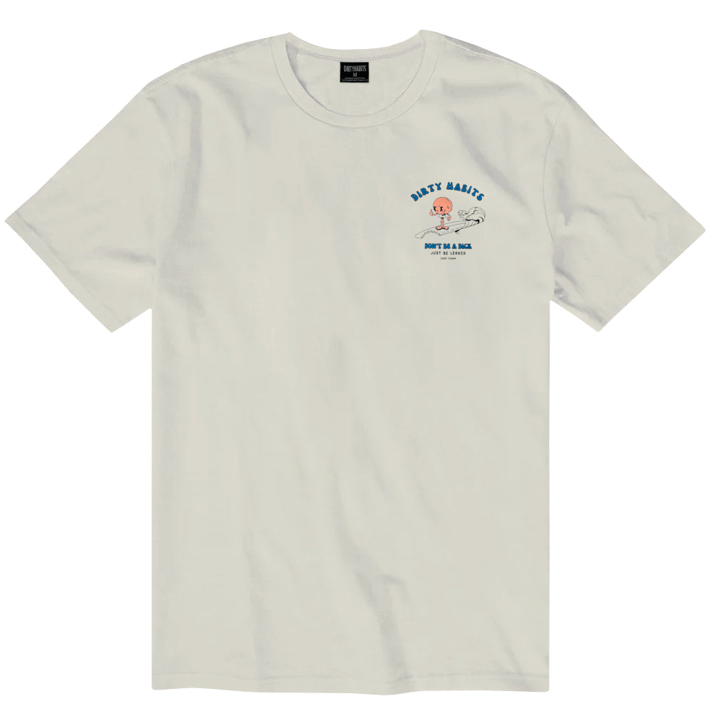 Dirty Habits Mens Dude Ss Tee Off White