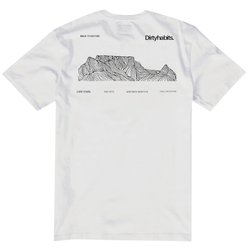 Dirty Habits Mens Peak Ss Tee White