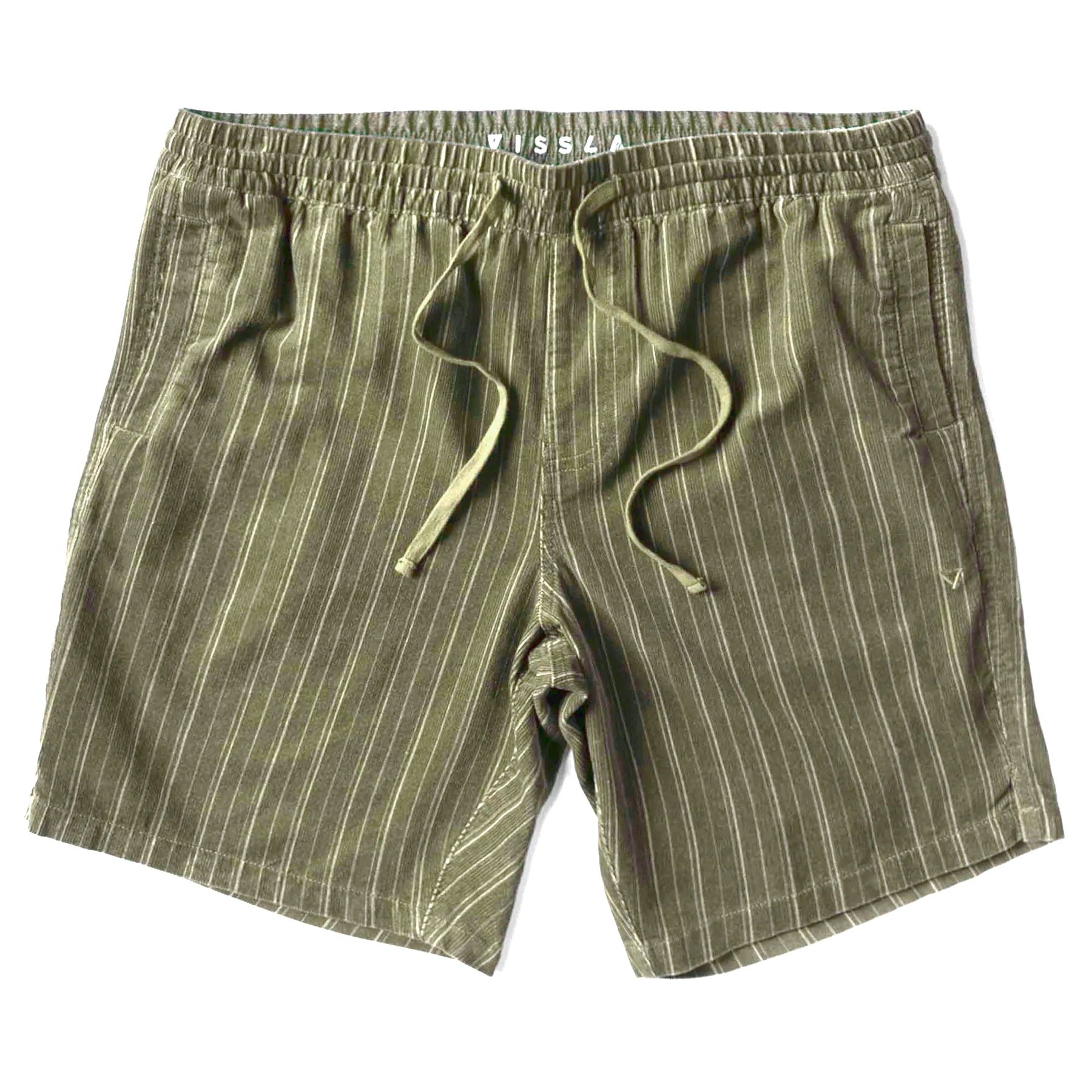 VIssla Mens Rails Cord 18 Elastic Walkshort Olive