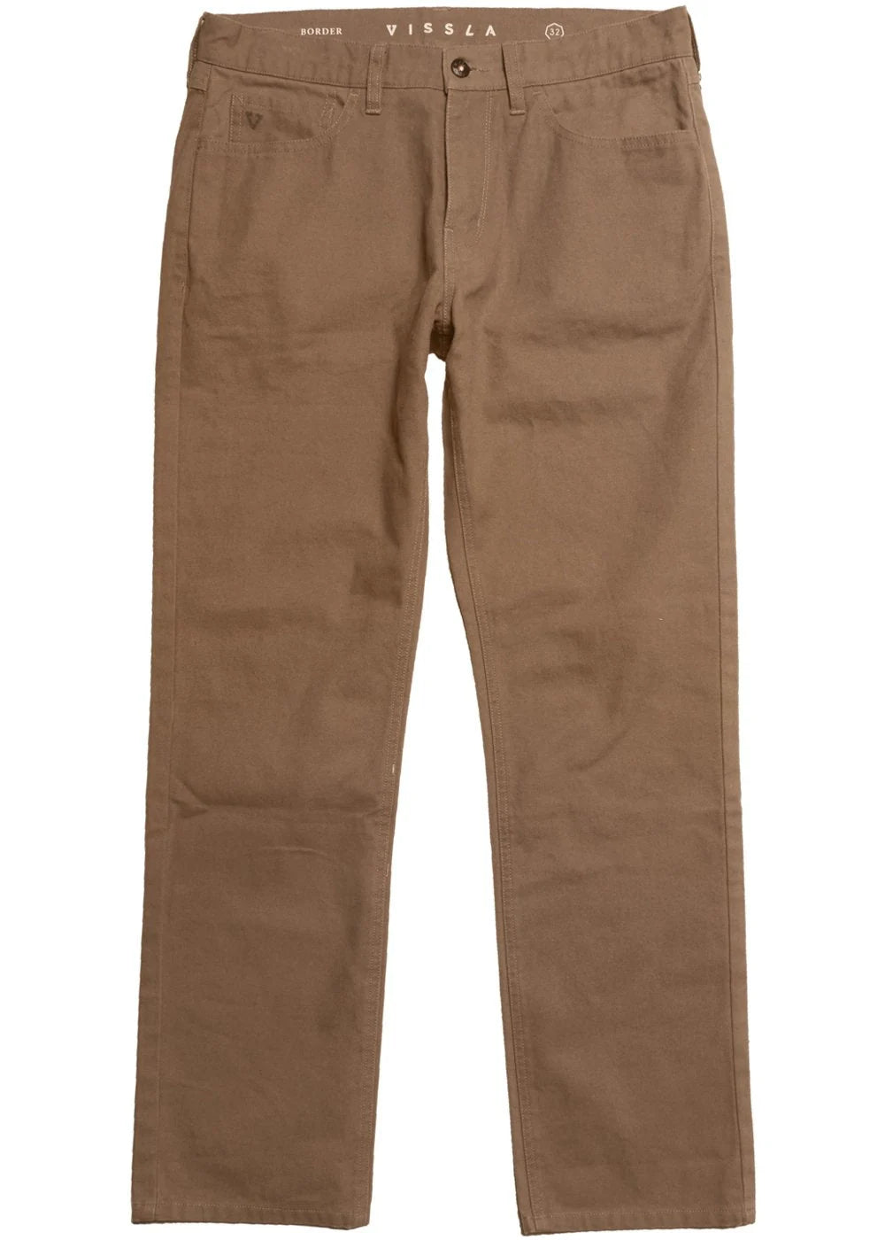 Vissla Mens Border Canvas 5 Pocket Pant Kangaroo