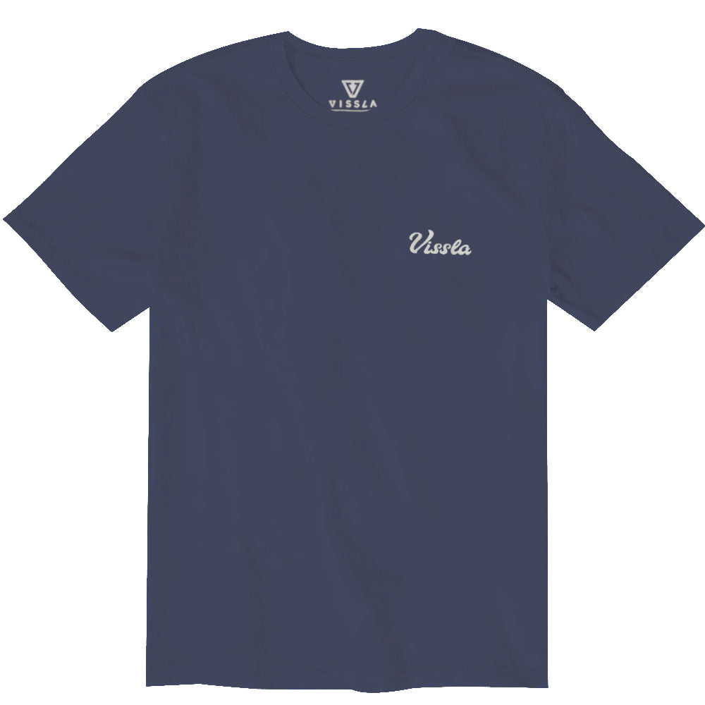 Vissla Mens Craftsmen Tee Dark Denim