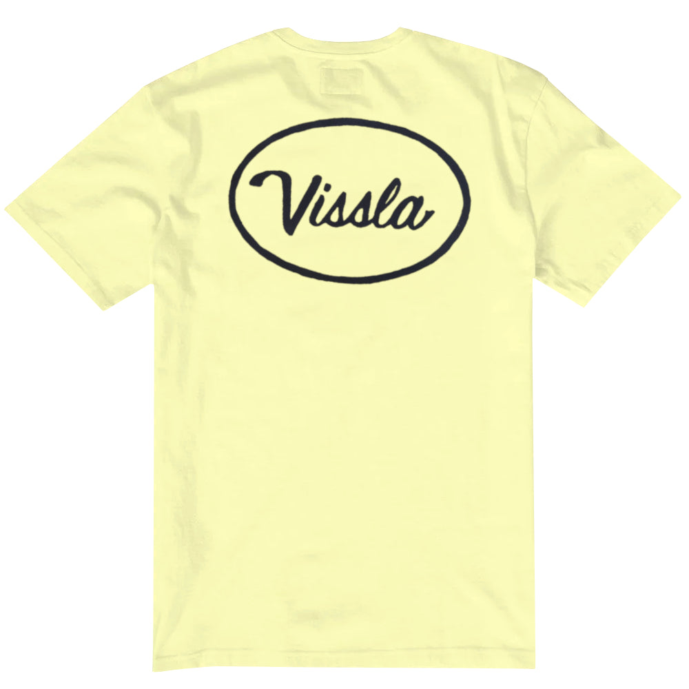 Vissla Mens Station Ss Tee Ochre