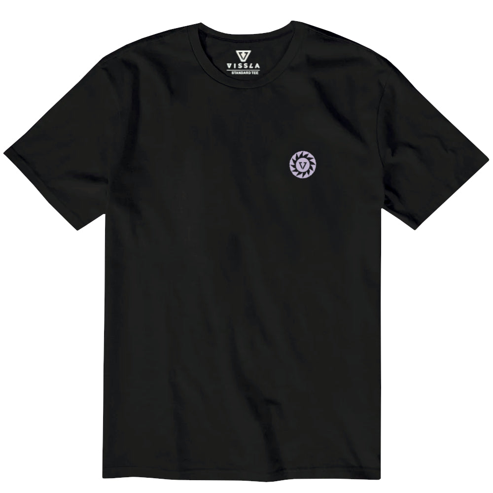 Vissla Mens Sunburnt Shred Heads Ss Tee Black