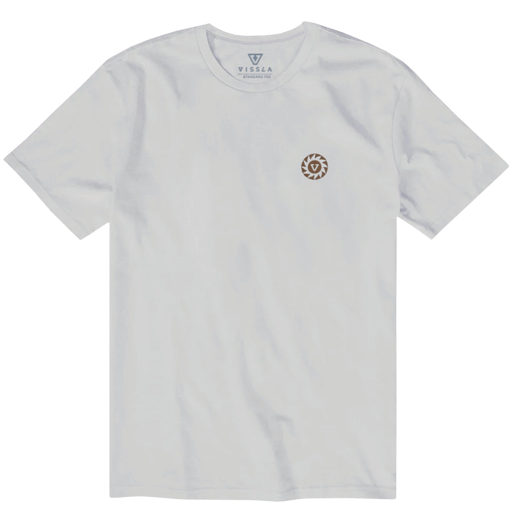 Vissla Mens Sunburnt Shread Heads Ss Tee White