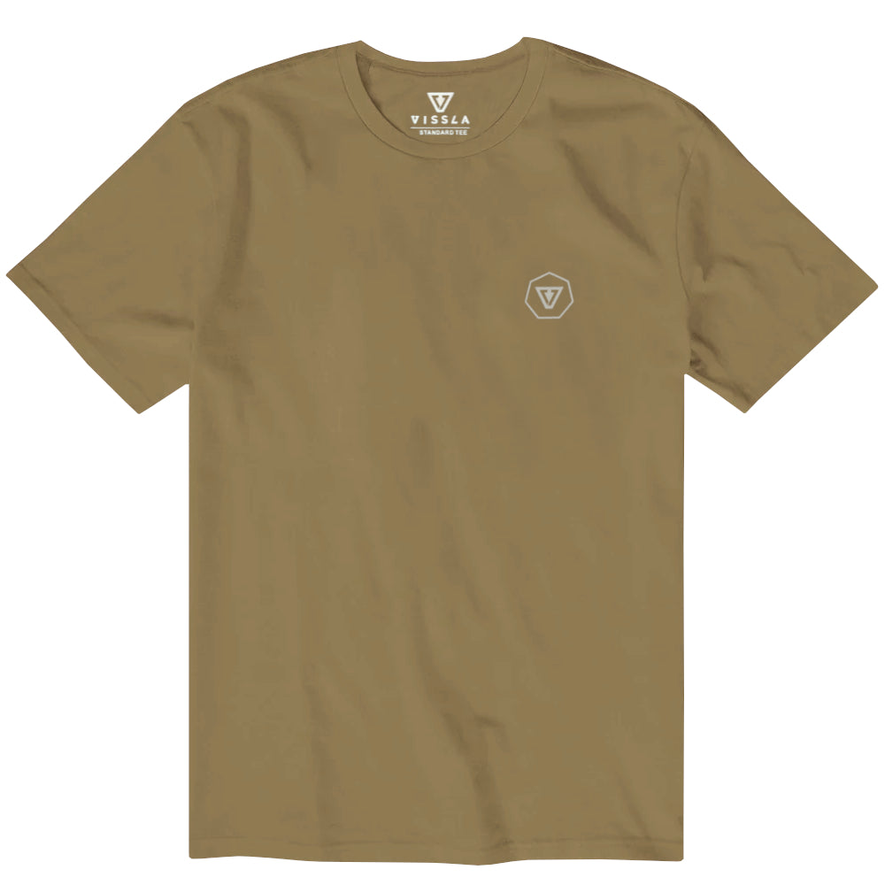 Vissla Mens I'iwi Premium Tee Dark Khaki