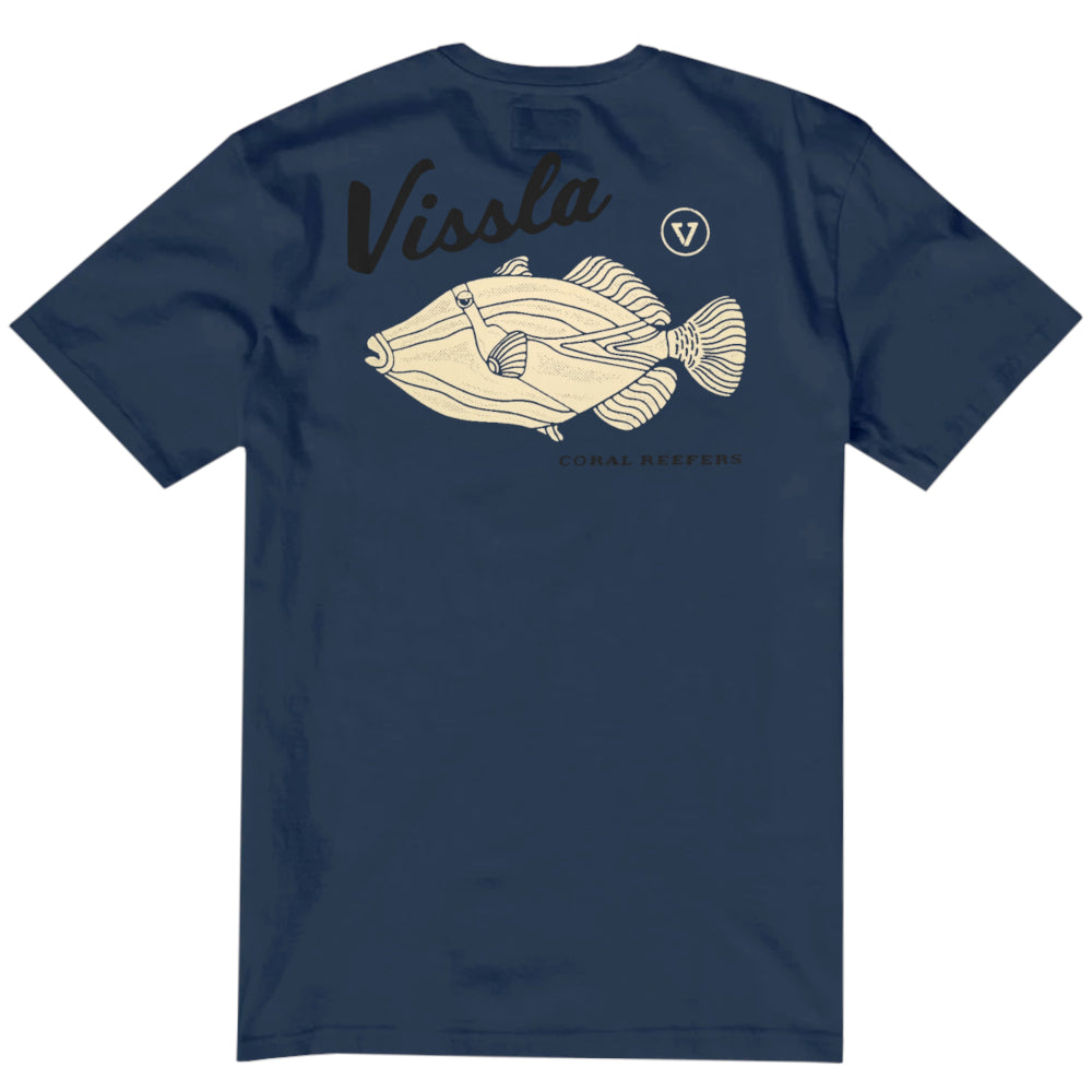 Vissla Mens Reefer Tee Dark Denim