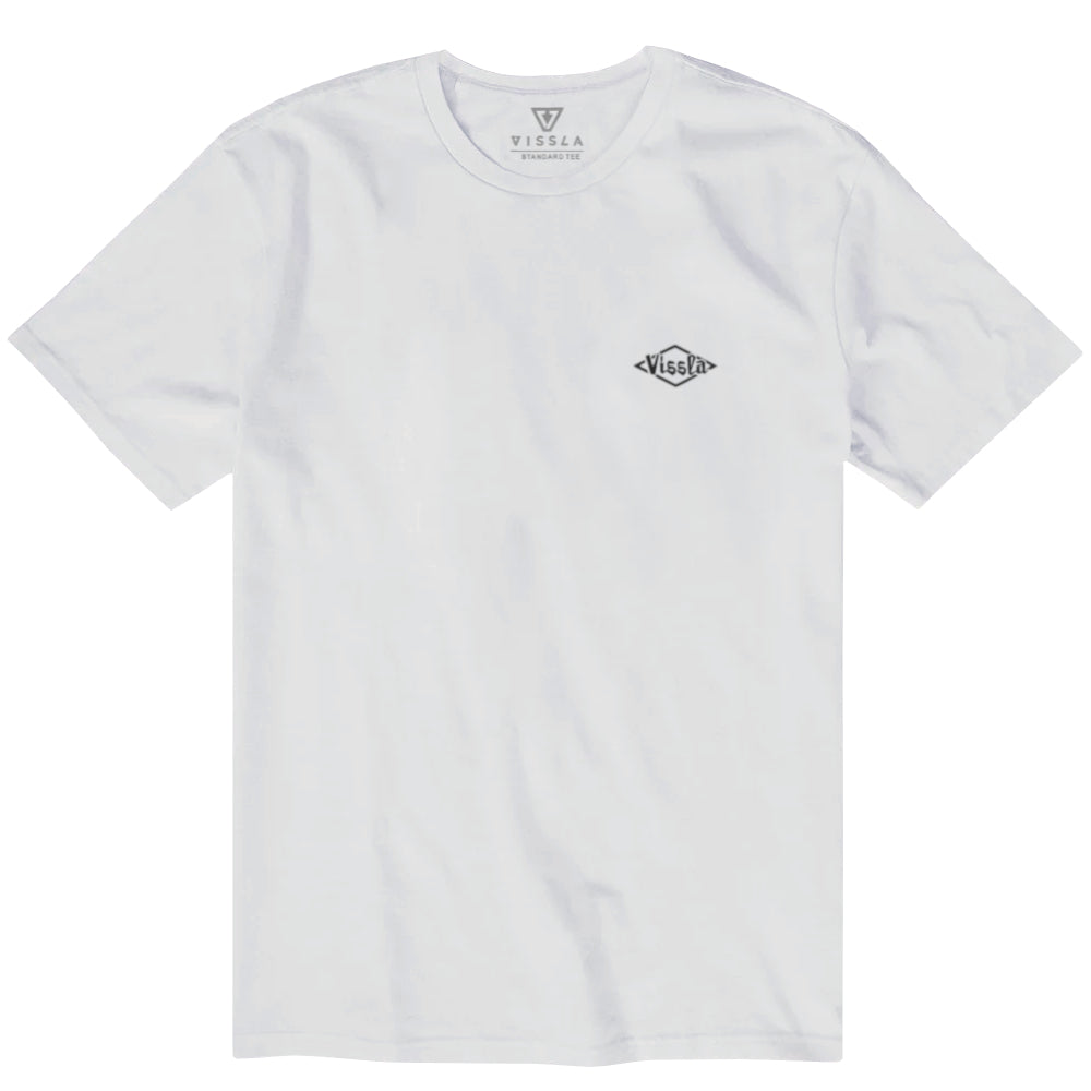 Vissla Mens Carved Ss Tee White