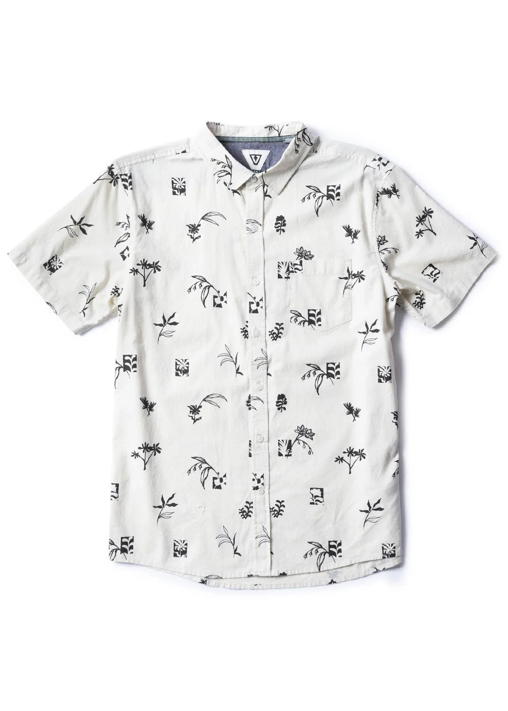 Vissla Mens Postmaster Eco Ss Shirt Bone