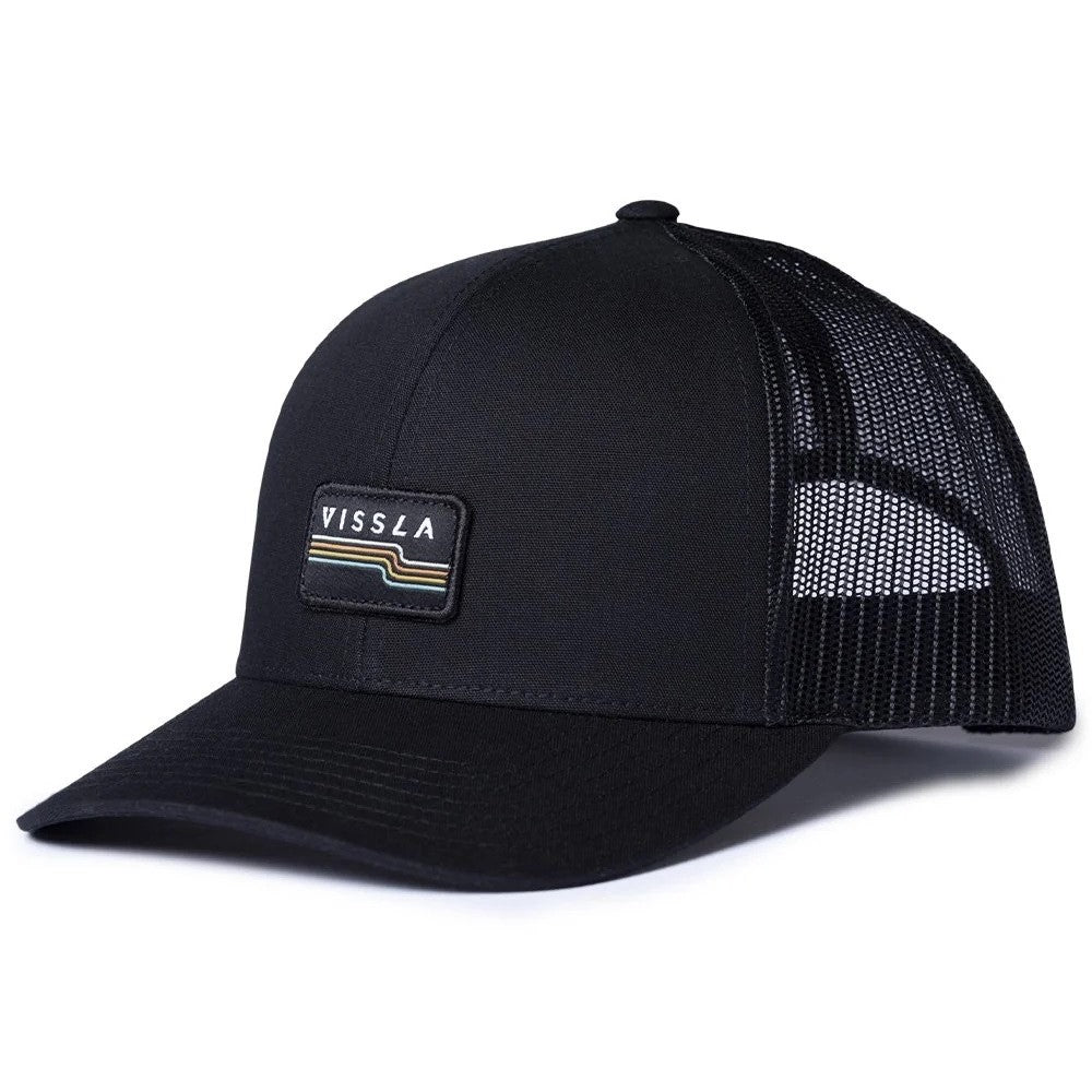 Vissla Mens Wavelengths Eco Trucker Hat Black