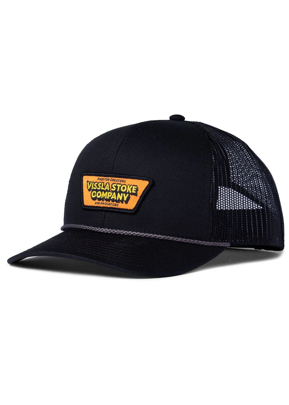 Vissla Mens West Coast Trucker Hat Black