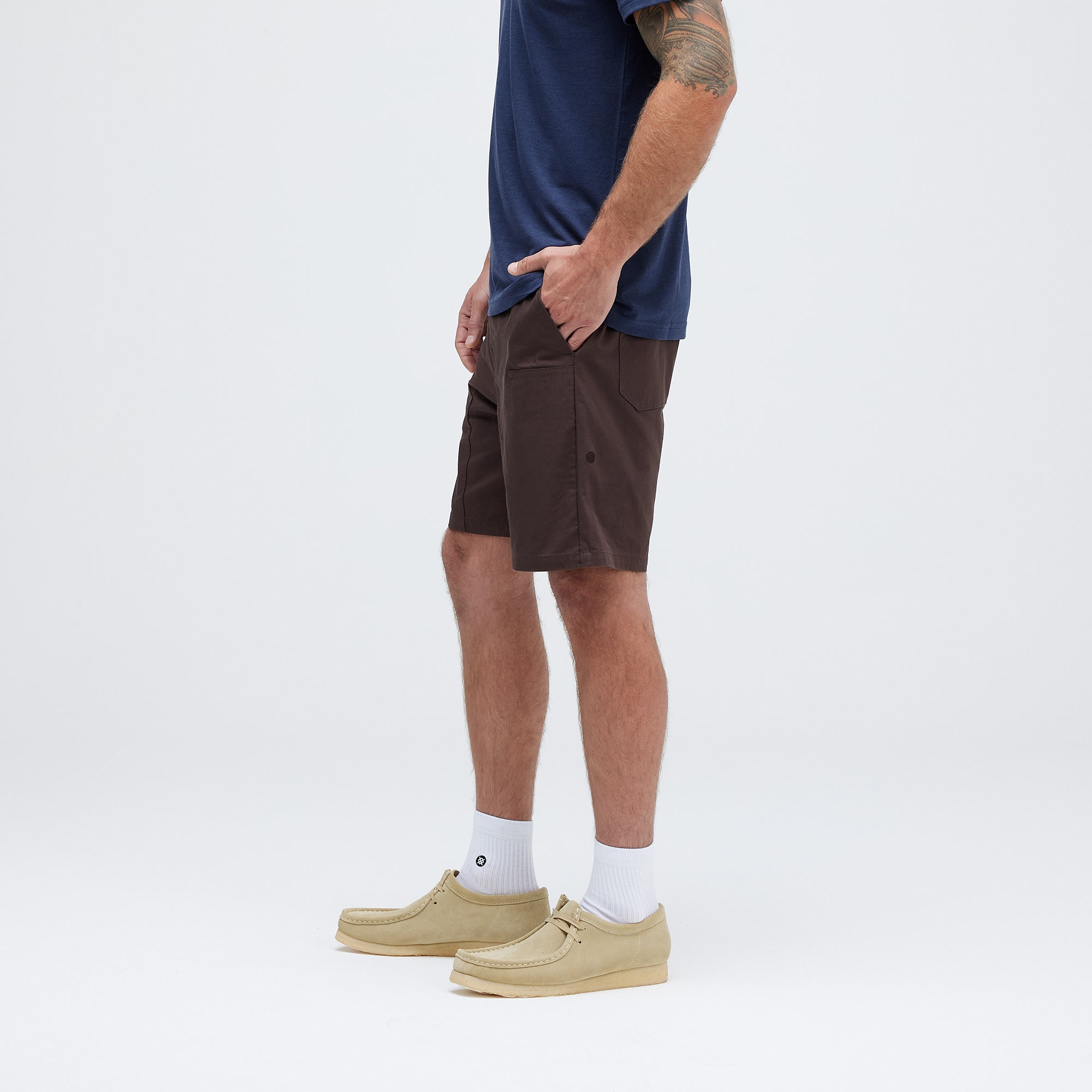 Stance Mens Freshtek Carpenter Short Dark Brown