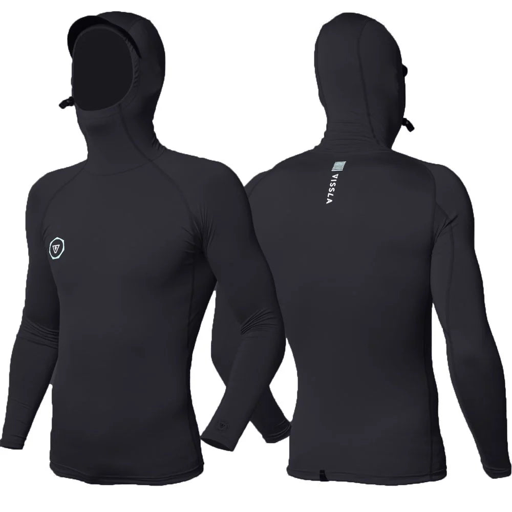 Vissla Mens Warm Seas ECO Hooded Lycra Black