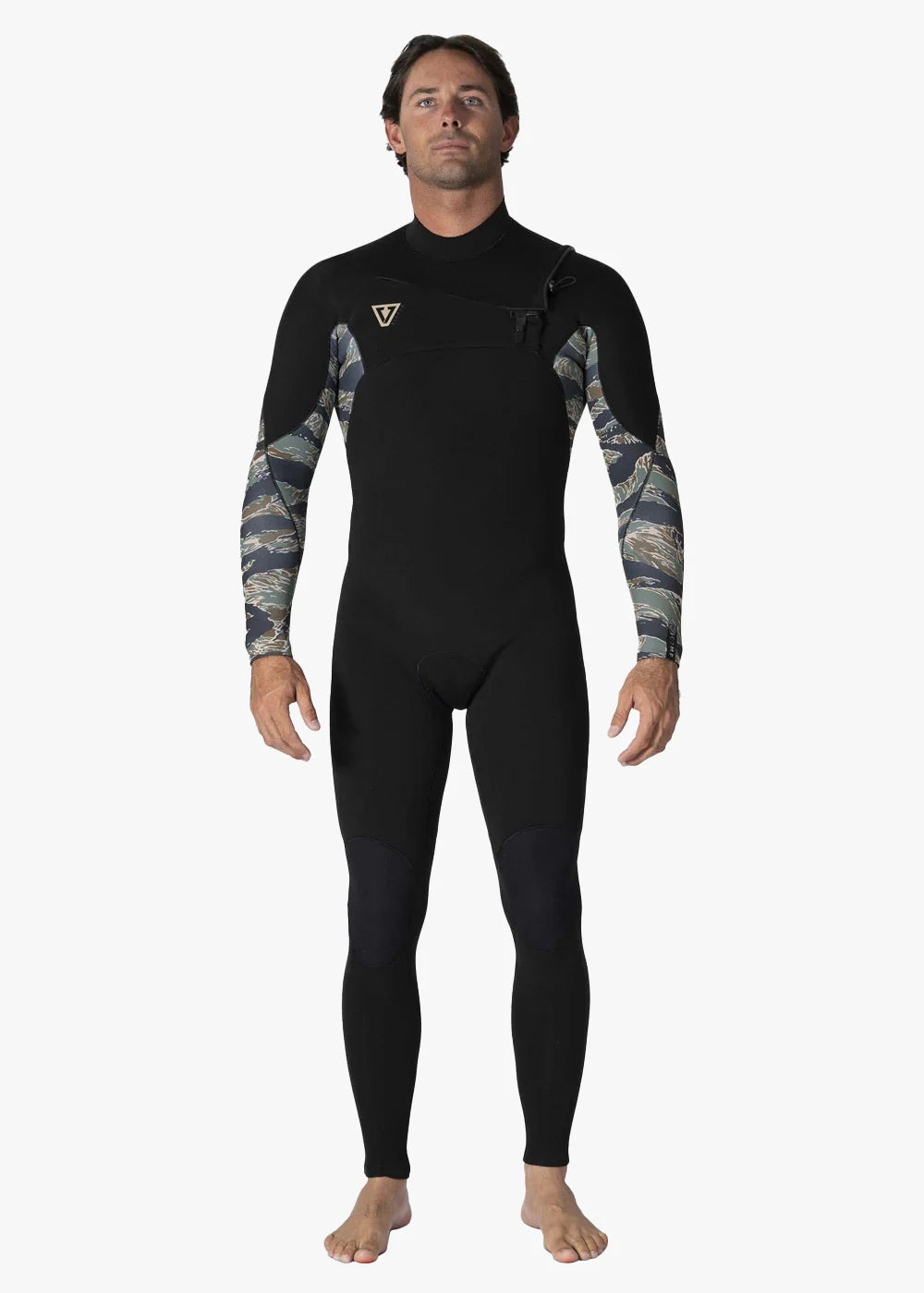 Vissla Mens 7 Seas Comp 3-2 Chest Zip Camo