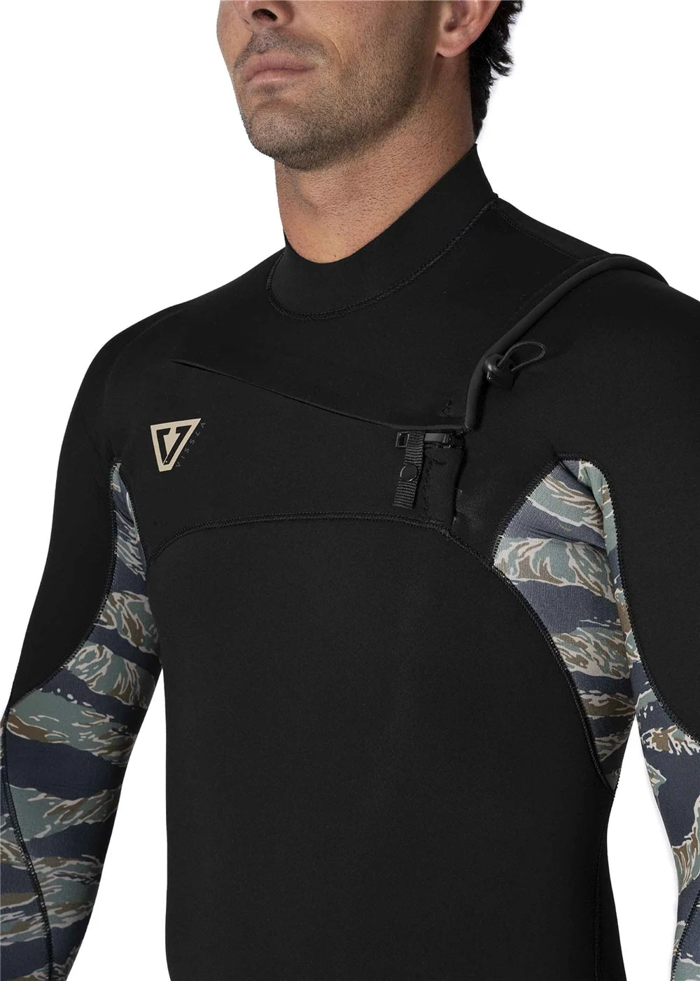 Vissla Mens 7 Seas Comp 3-2 Chest Zip Camo